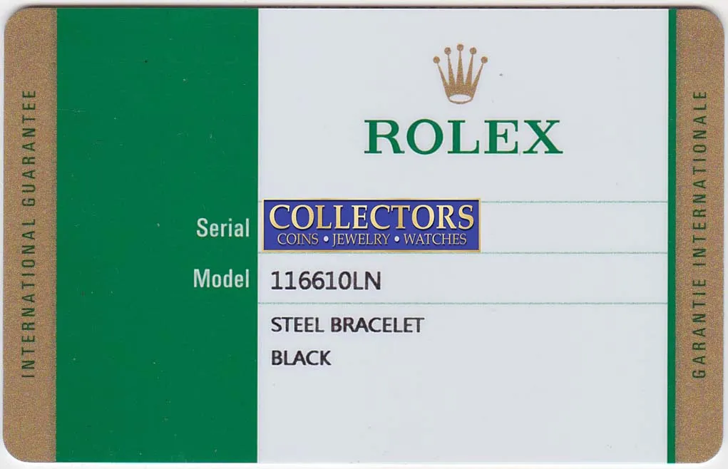 MINT 2018 PAPERS Rolex Submariner Date 116610 Steel Black Ceramic Watch Box