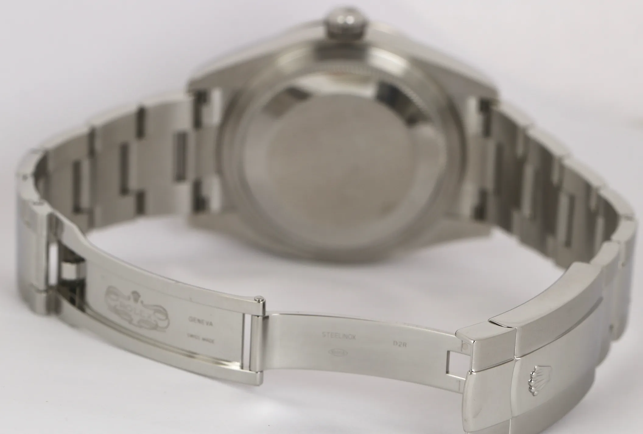 MINT 2019 Rolex Sky-Dweller Stainless Black 18K White Gold Silver 326934 42mm