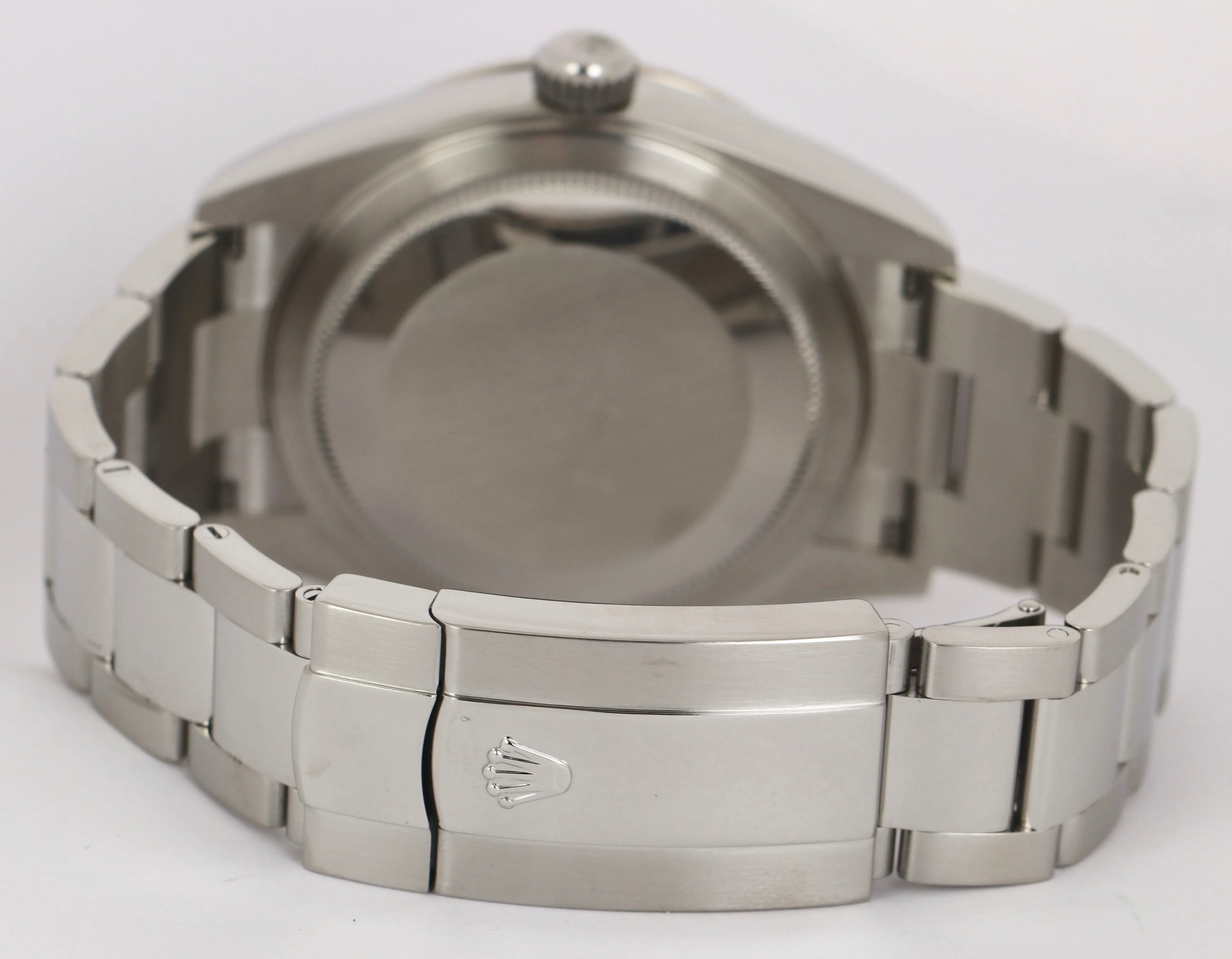 MINT 2019 Rolex Sky-Dweller Stainless Black 18K White Gold Silver 326934 42mm