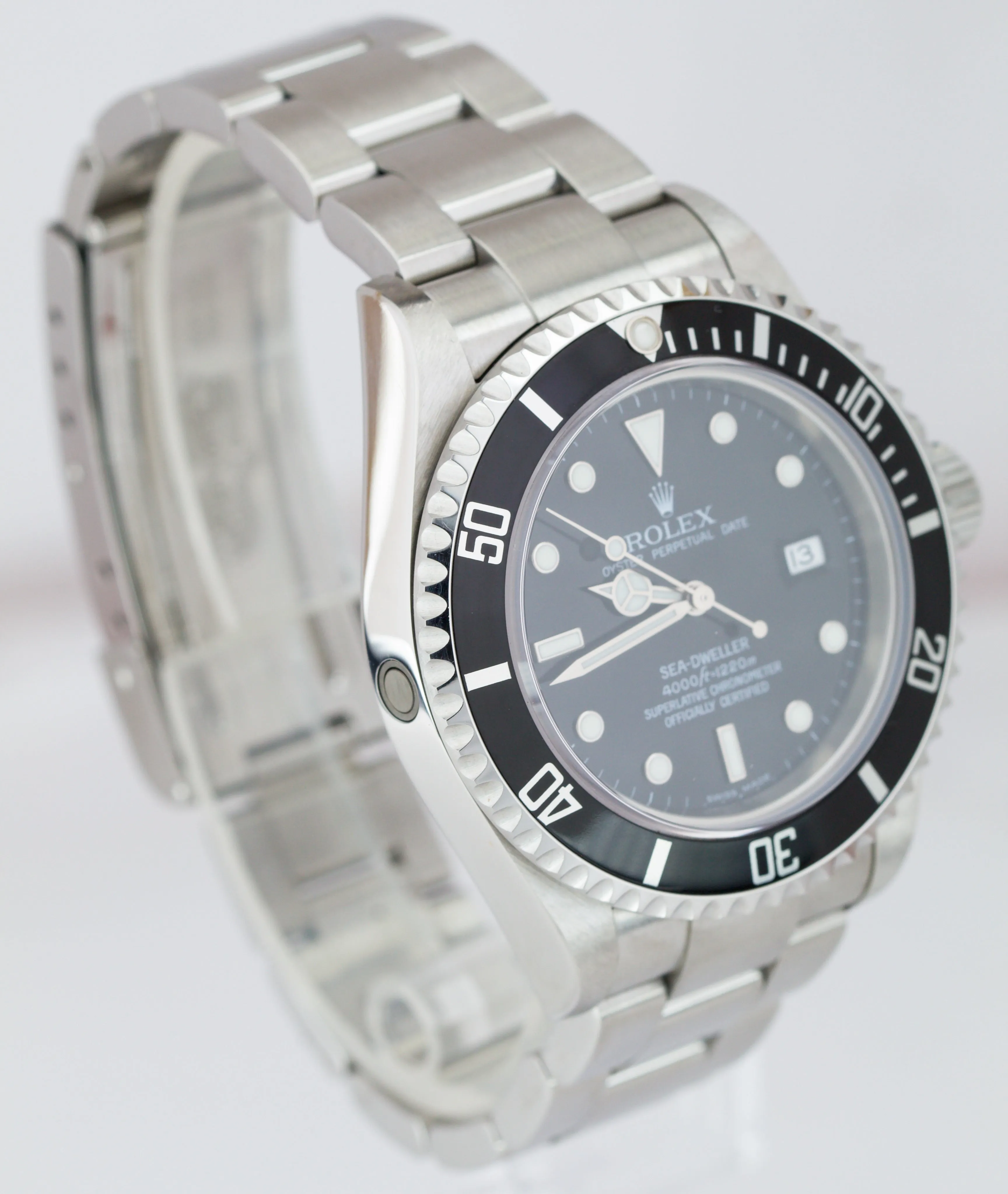 MINT LNIB UNPOLISHED 2004 Rolex Sea-Dweller Black 40mm Watch 16600 FULL SET B P