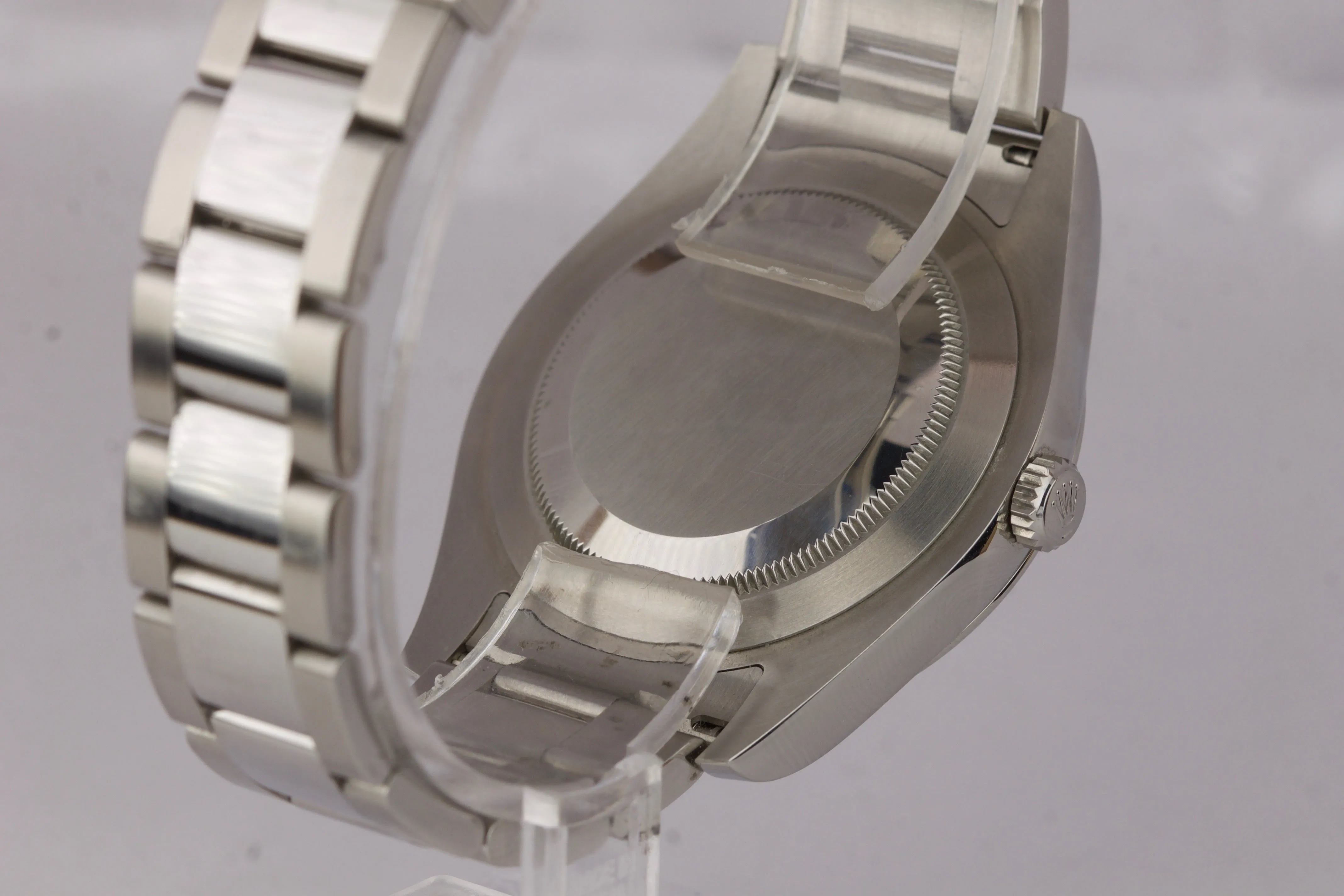 MINT Mens Rolex DateJust II 41mm 116300 Blue Roman Smooth Stainless Oyster Watch