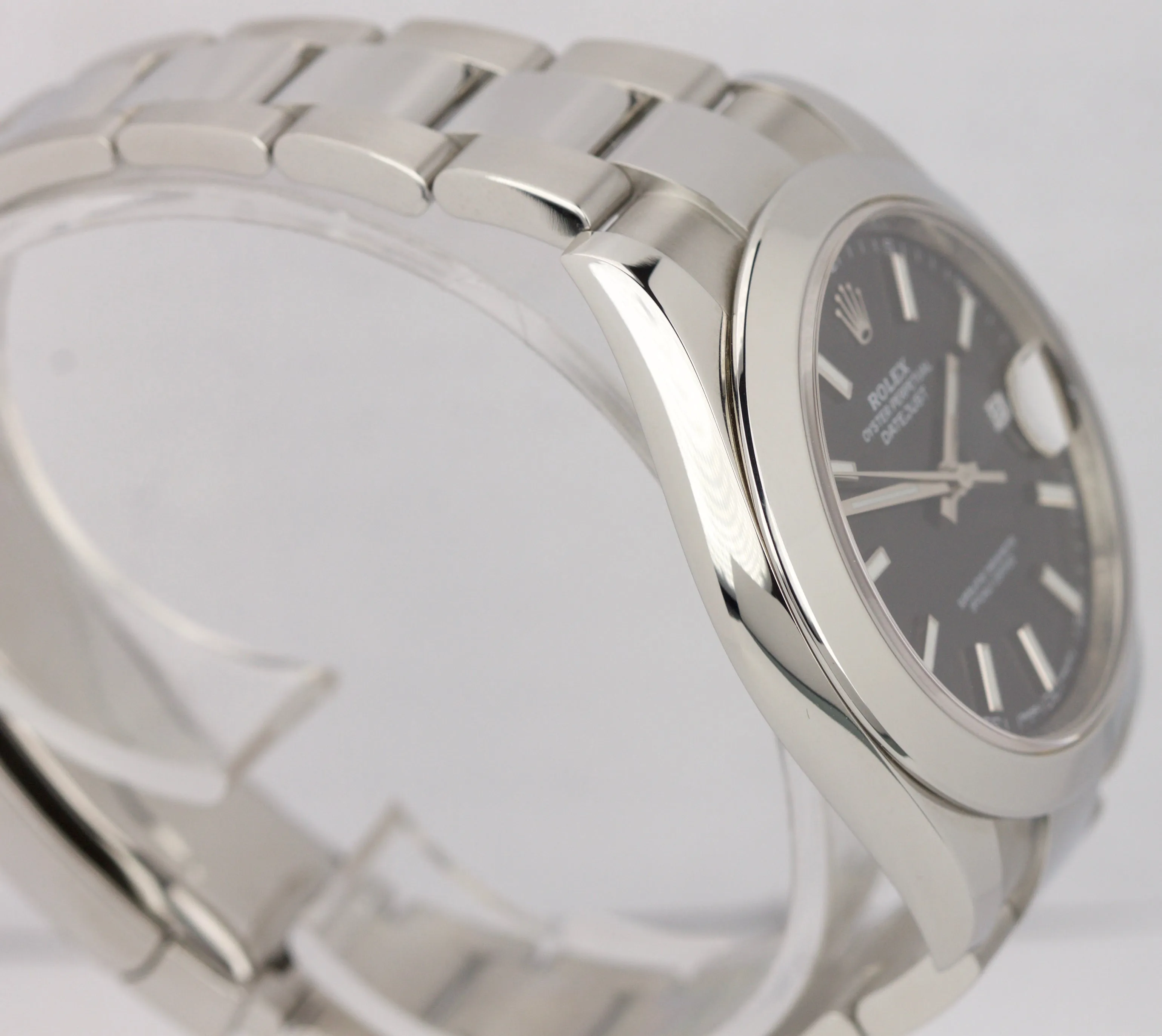 MINT Rolex DateJust II 41mm 116300 Black Smooth Bezel Stainless Steel Watch