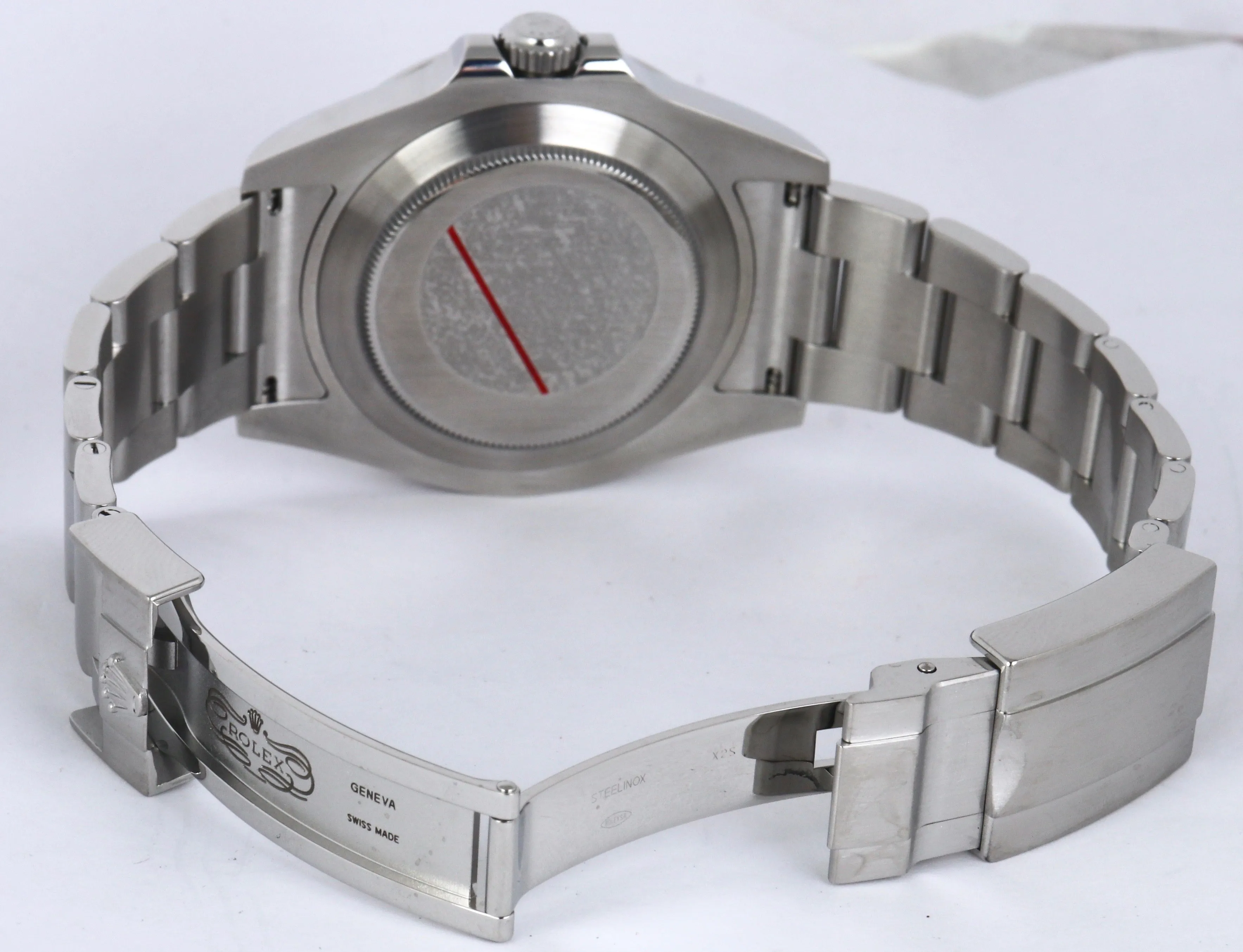 MINT Rolex Explorer II 42mm 216570 Black Orange Stainless GMT Swiss Date Watch