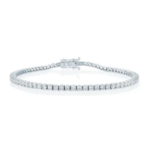 Miss Mimi Sterling Silver/18K (Yellow or Rose) Gold Vermeil CZ Tennis Bracelet