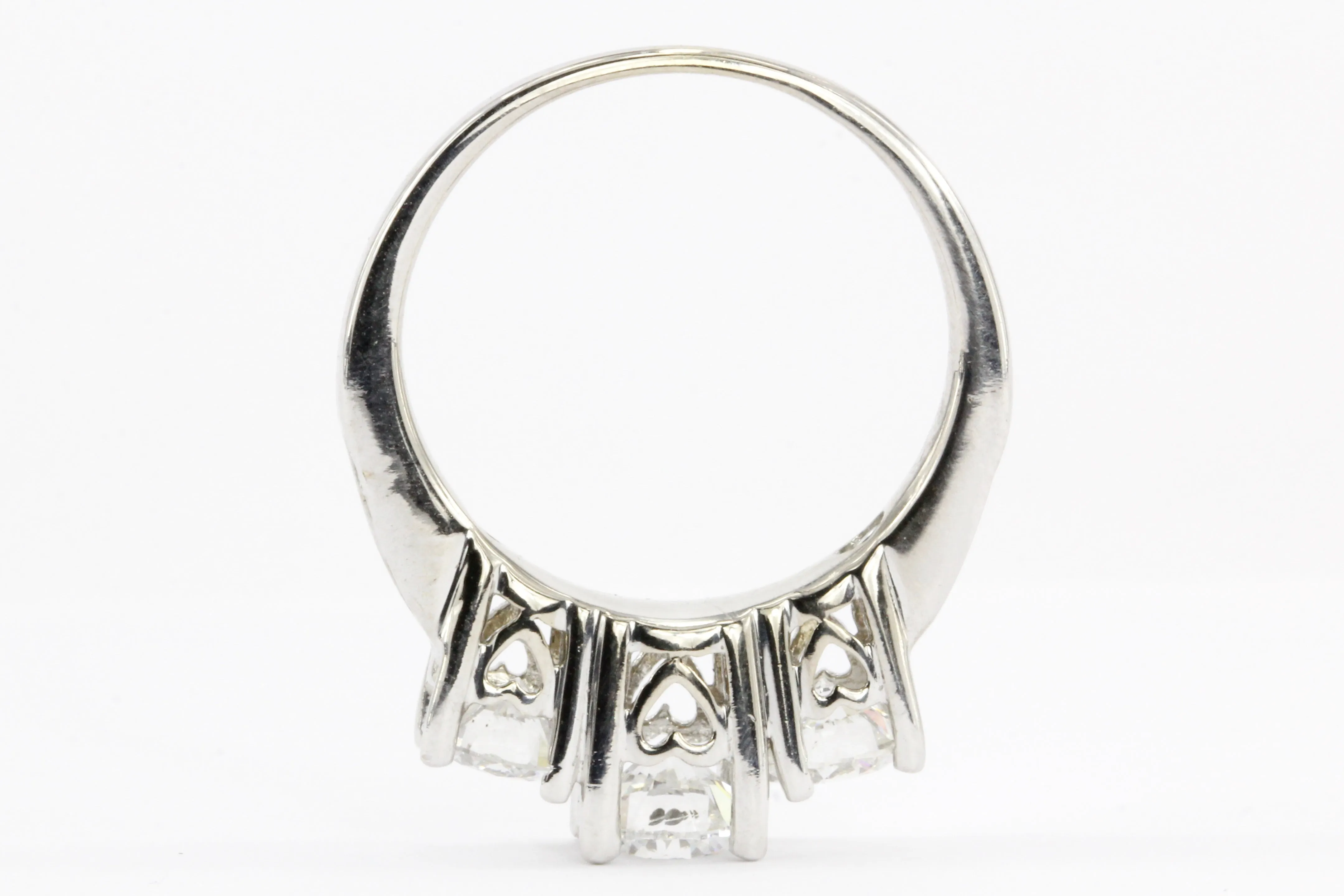 Modern Past Present Future Diamond Ring 1.8CTW