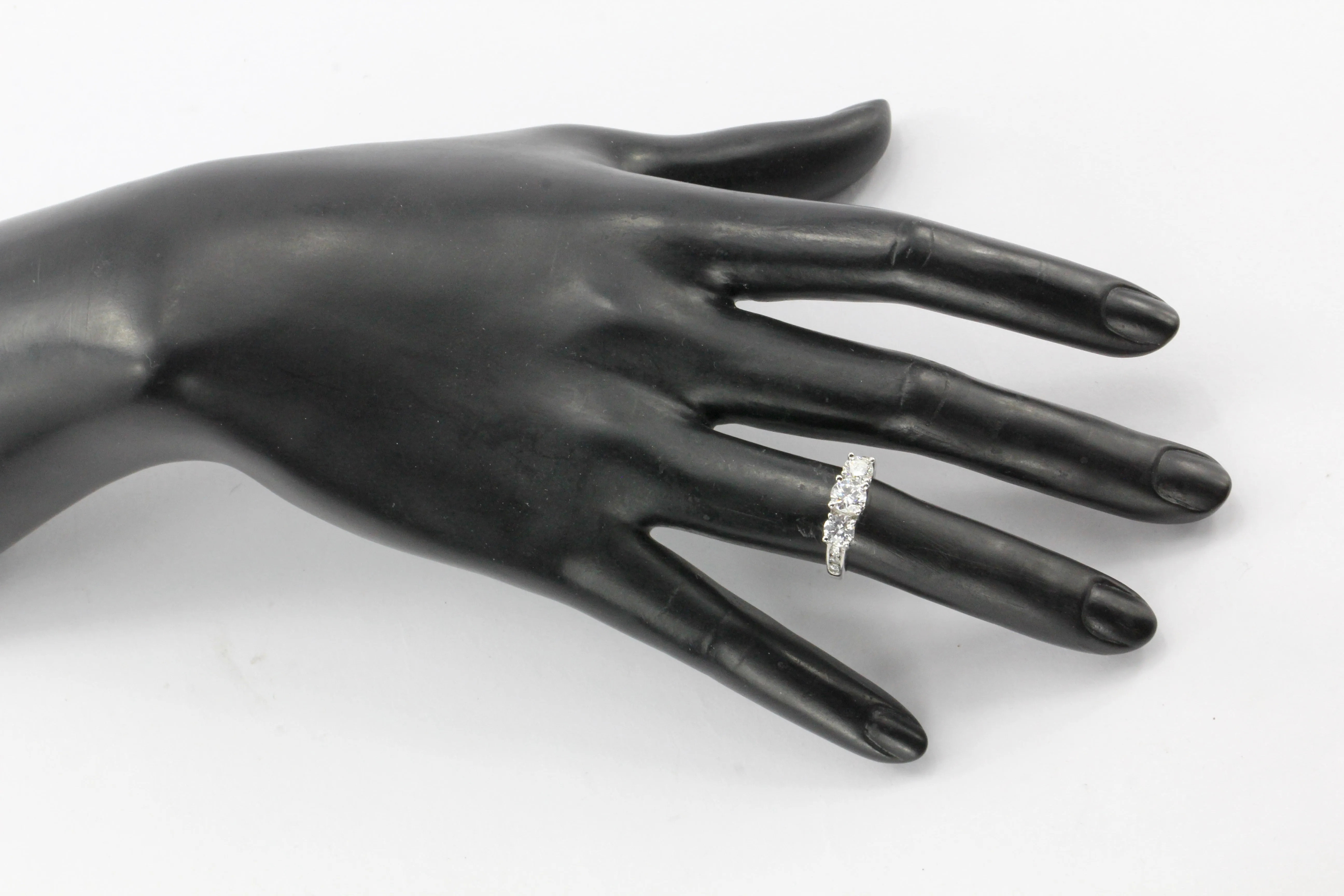 Modern Past Present Future Diamond Ring 1.8CTW