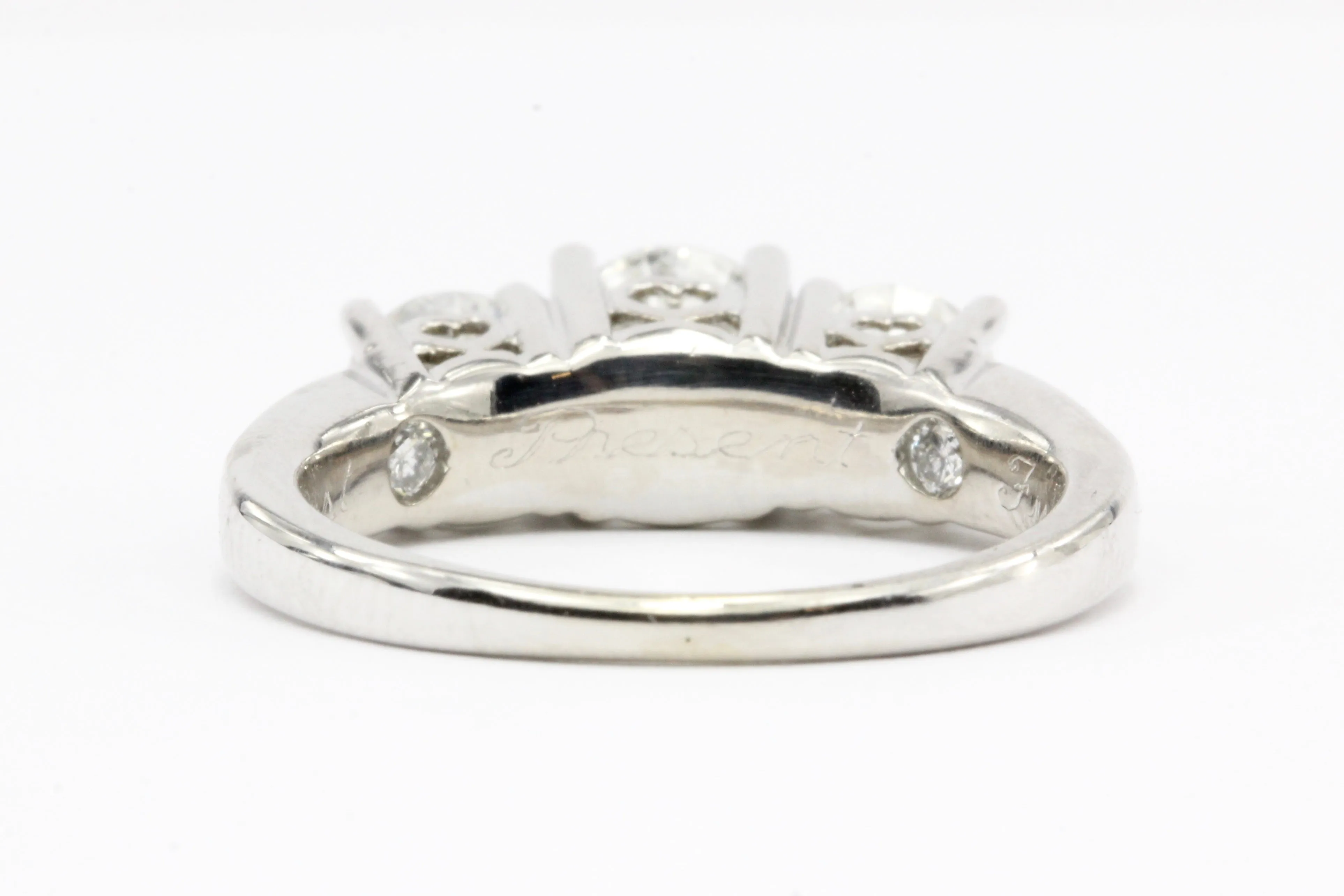 Modern Past Present Future Diamond Ring 1.8CTW