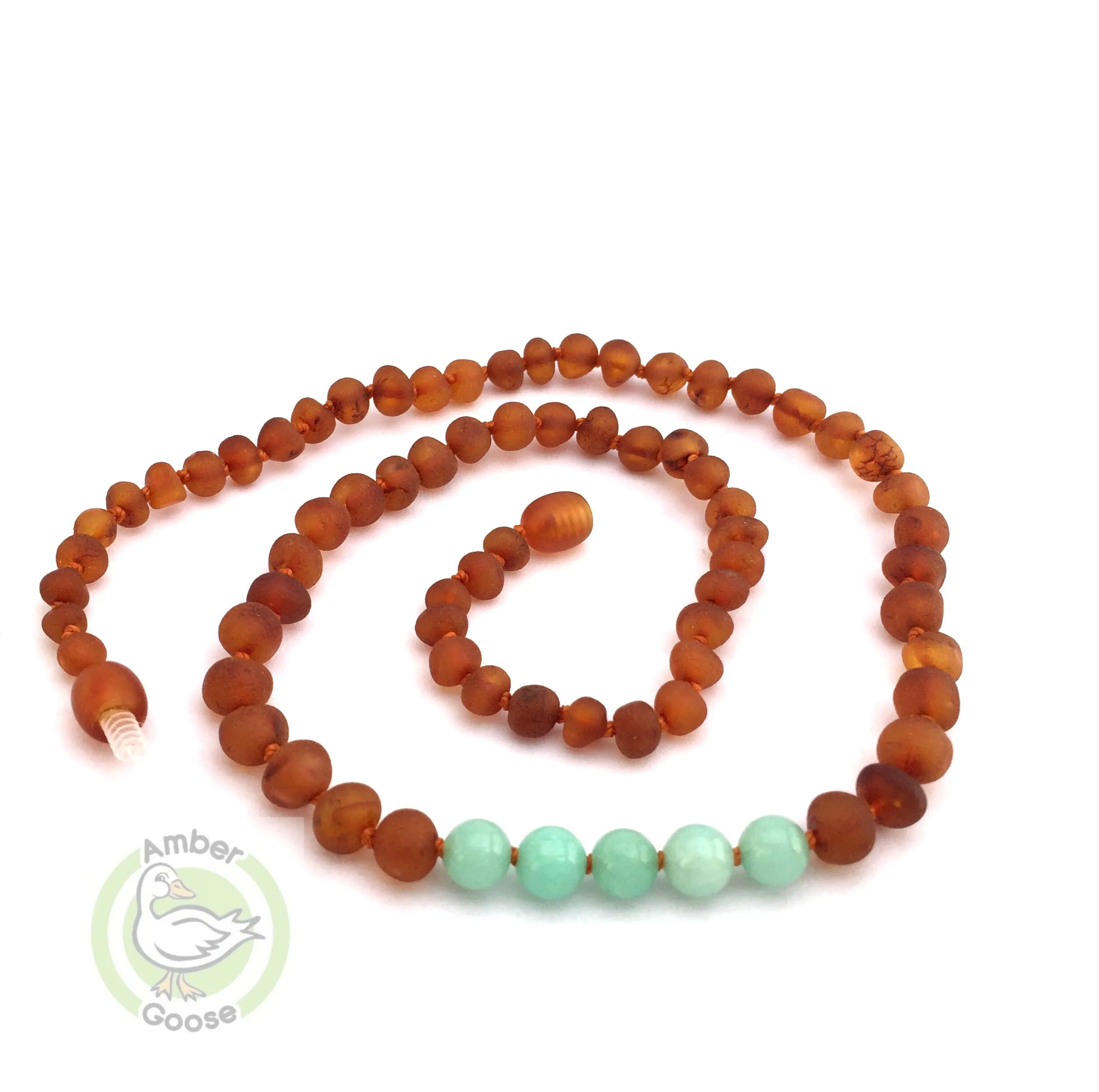 Momma Goose Amber Baby Necklace