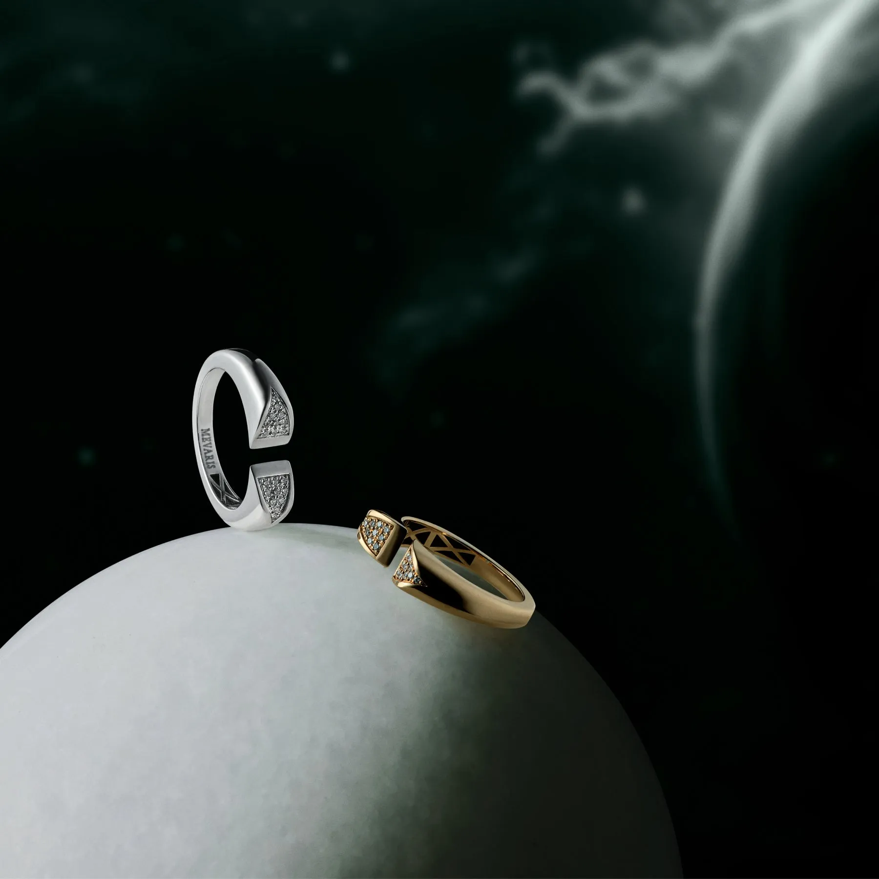 MOONKISSED TRIANGLE RING