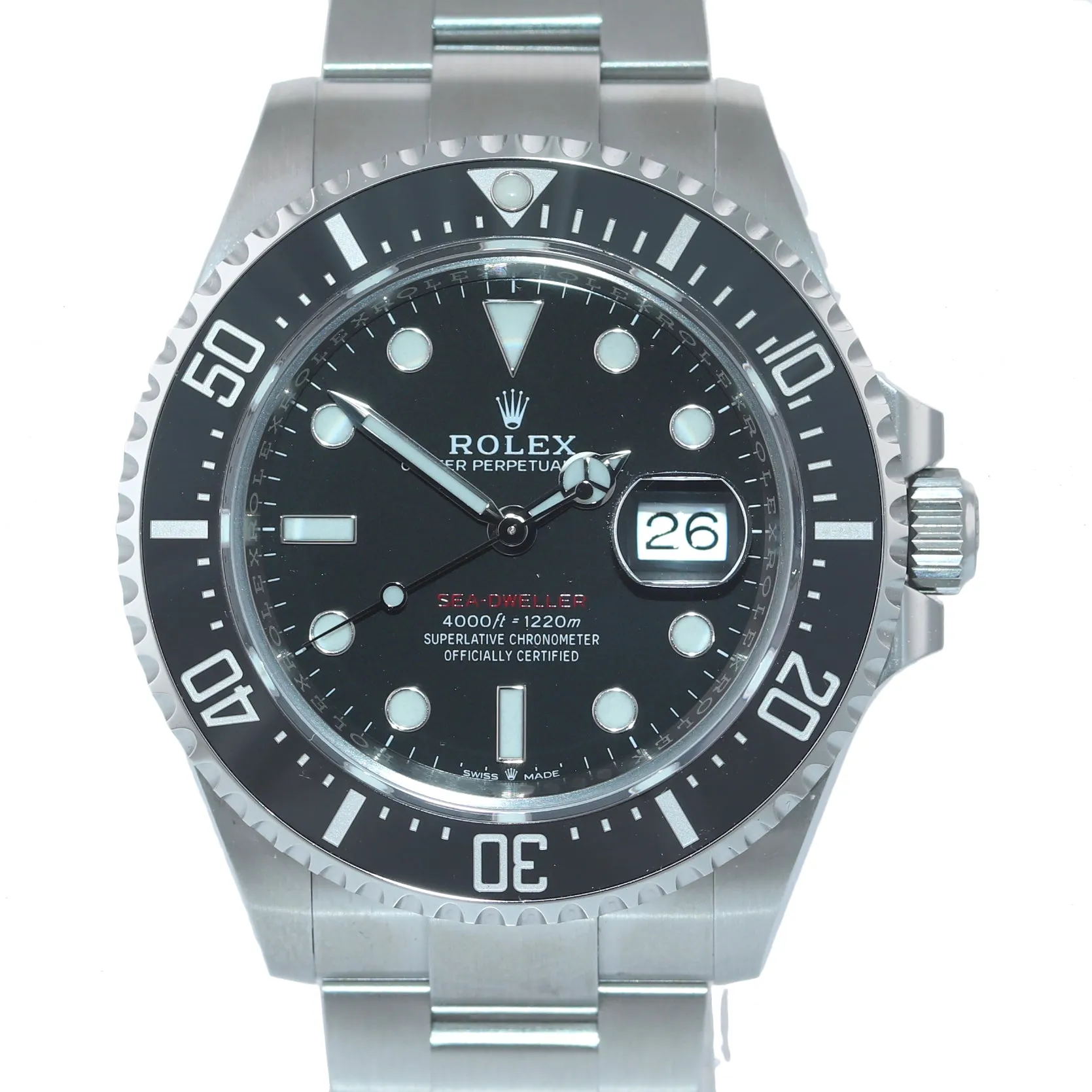 NEW 2019 PAPERS Mark I Rolex Red Sea-Dweller 43mm 126600 Steel Watch Box