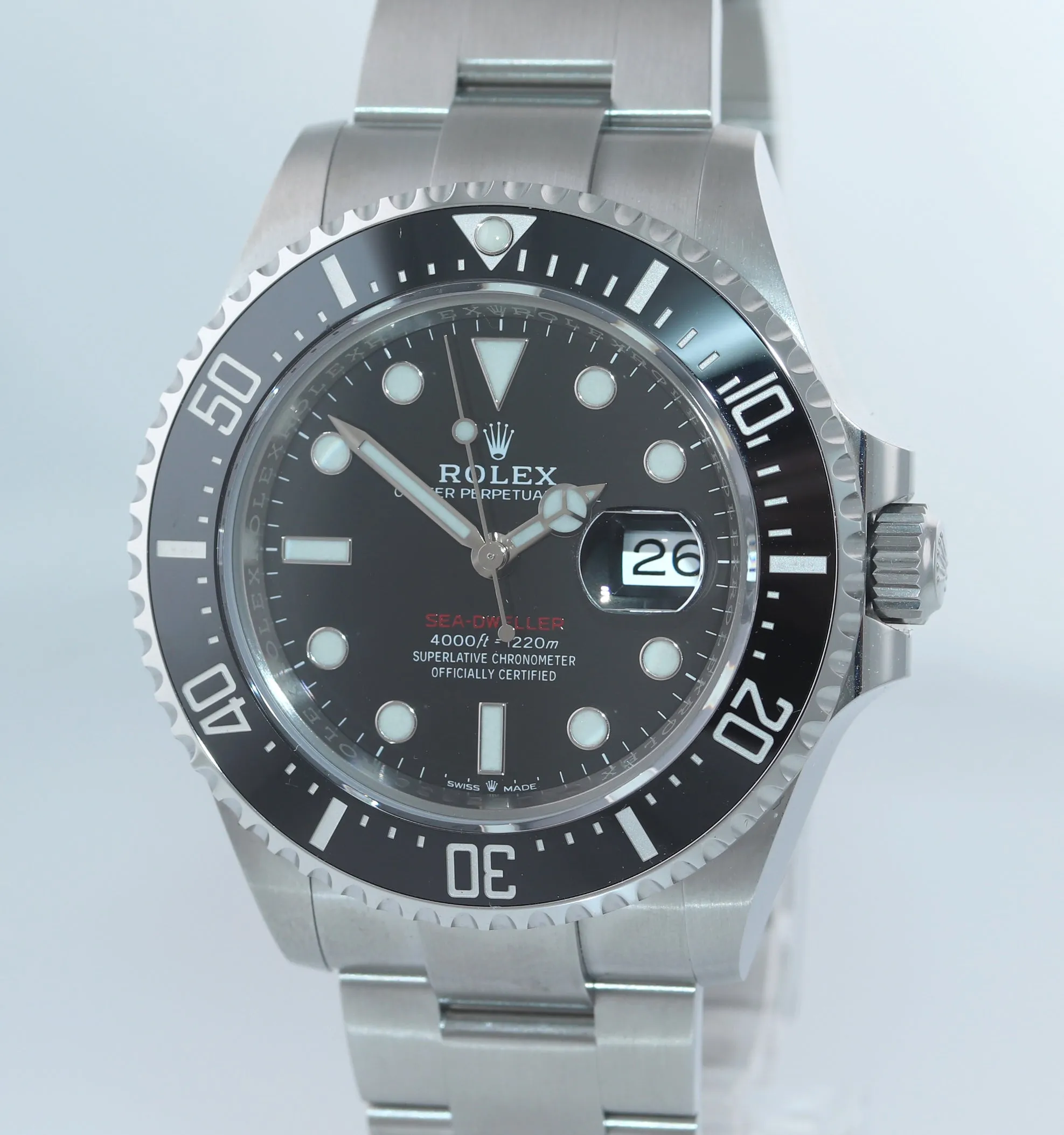 NEW 2019 PAPERS Mark I Rolex Red Sea-Dweller 43mm 126600 Steel Watch Box