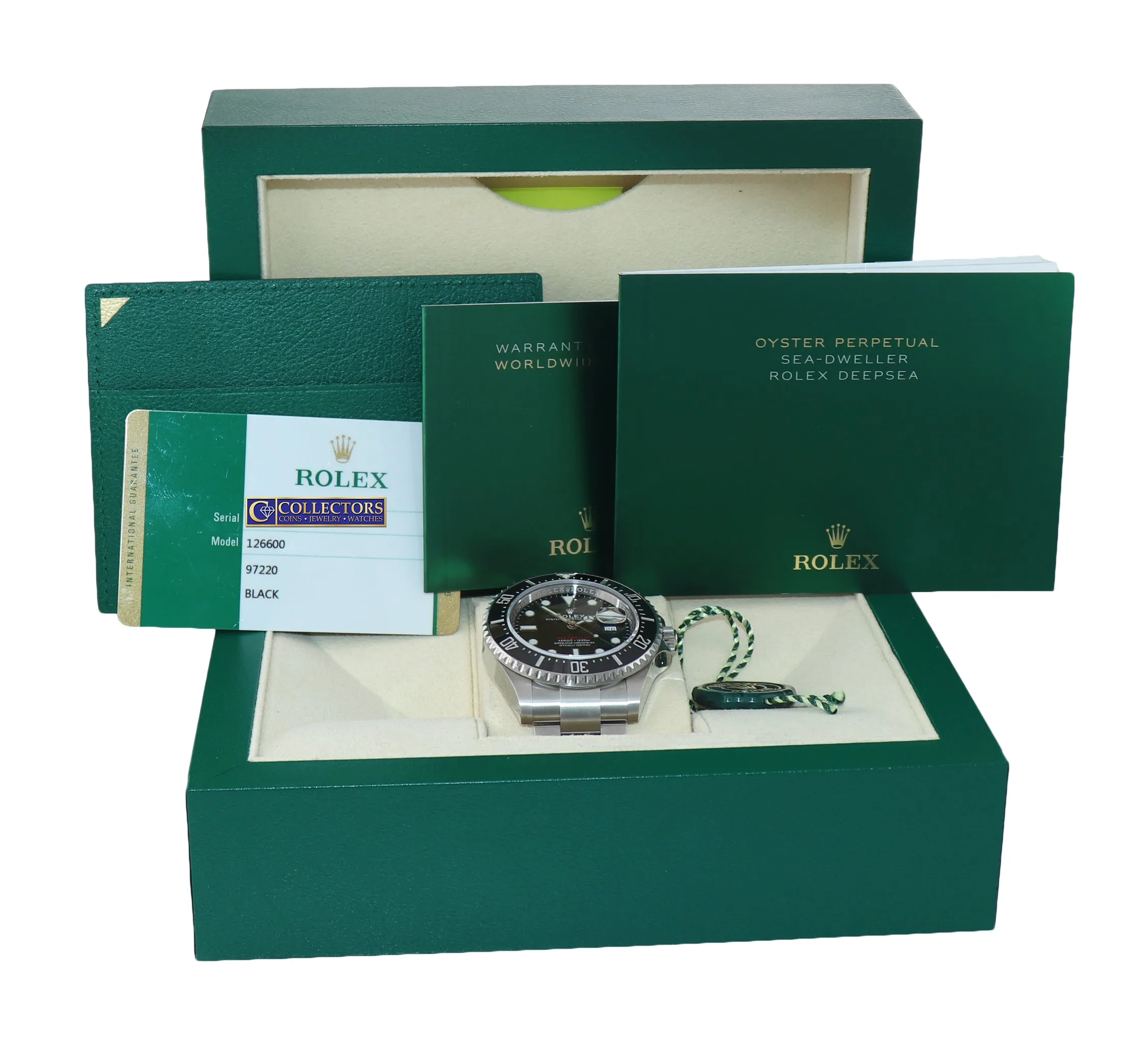 NEW 2019 PAPERS Mark I Rolex Red Sea-Dweller 43mm 126600 Steel Watch Box