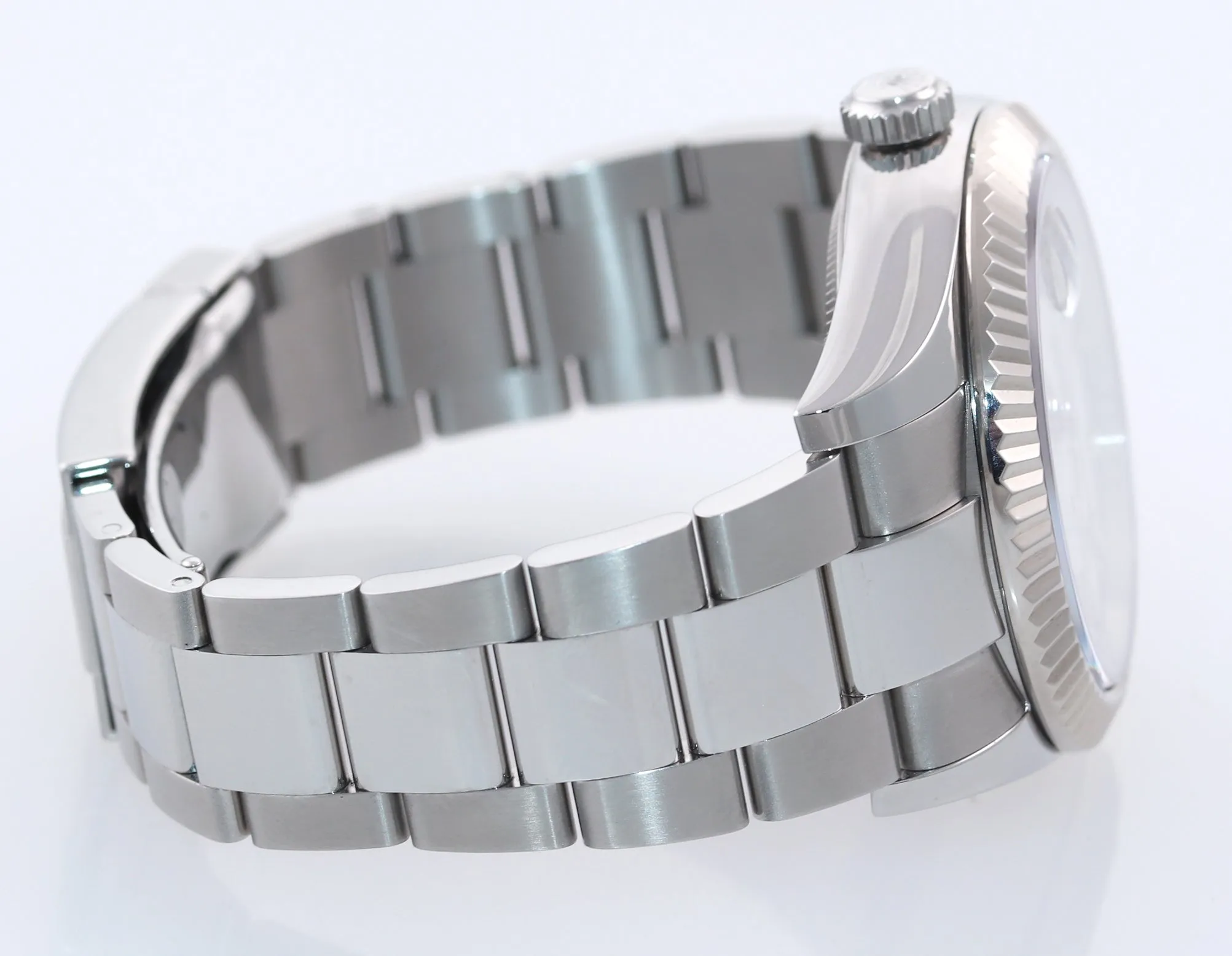 NEW 2021 Rolex Sky-Dweller Steel White Gold Fluted Bezel White 326934 42mm Watch