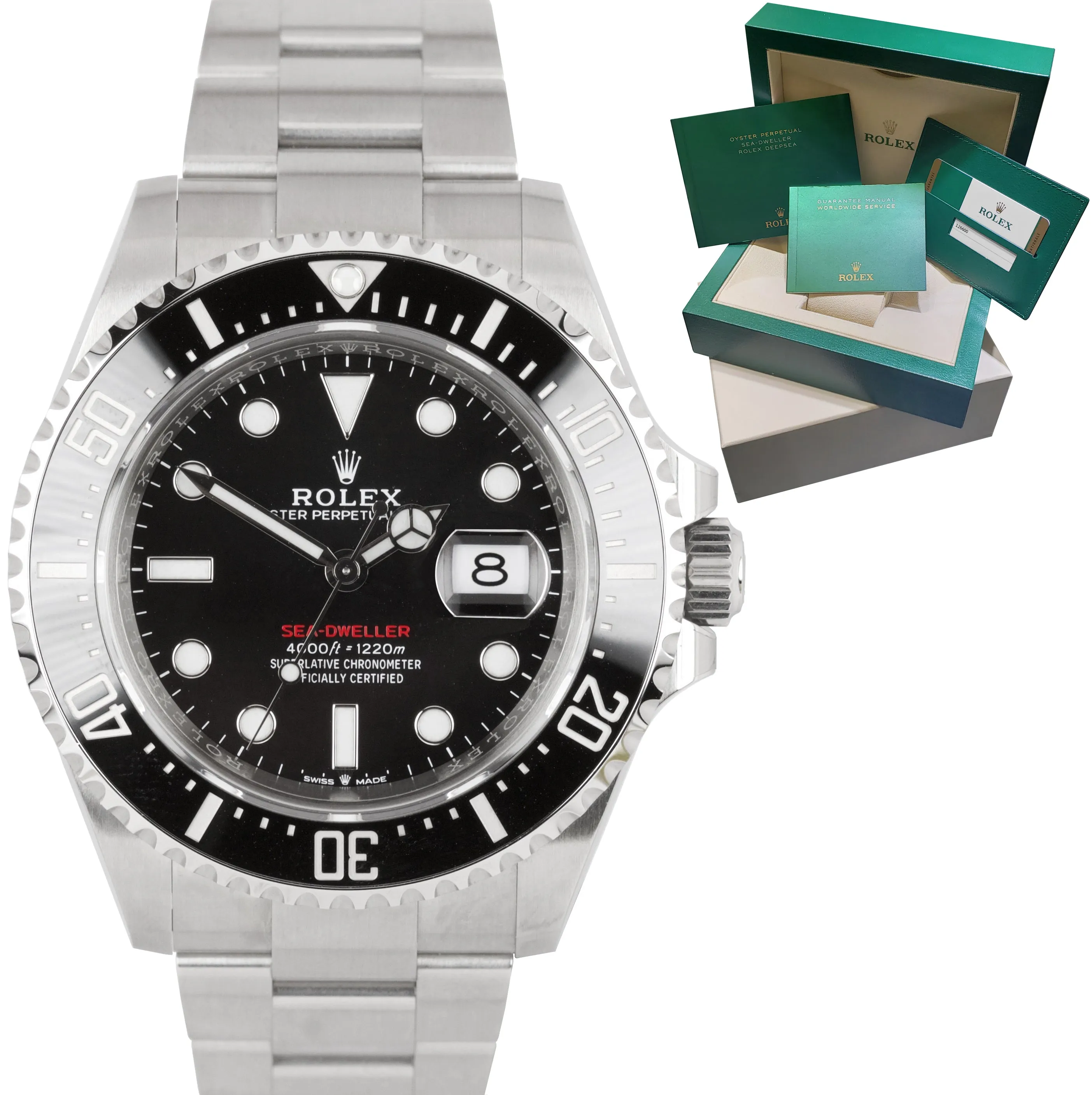 NEW AUG. 2019 Mark II Rolex Red Sea-Dweller 43mm 50th Anniversary 126600 Watch