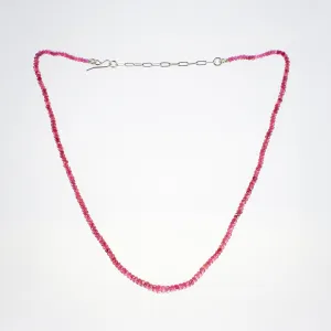 NEW! Faceted Ruby Beaded Necklace by Rina Young