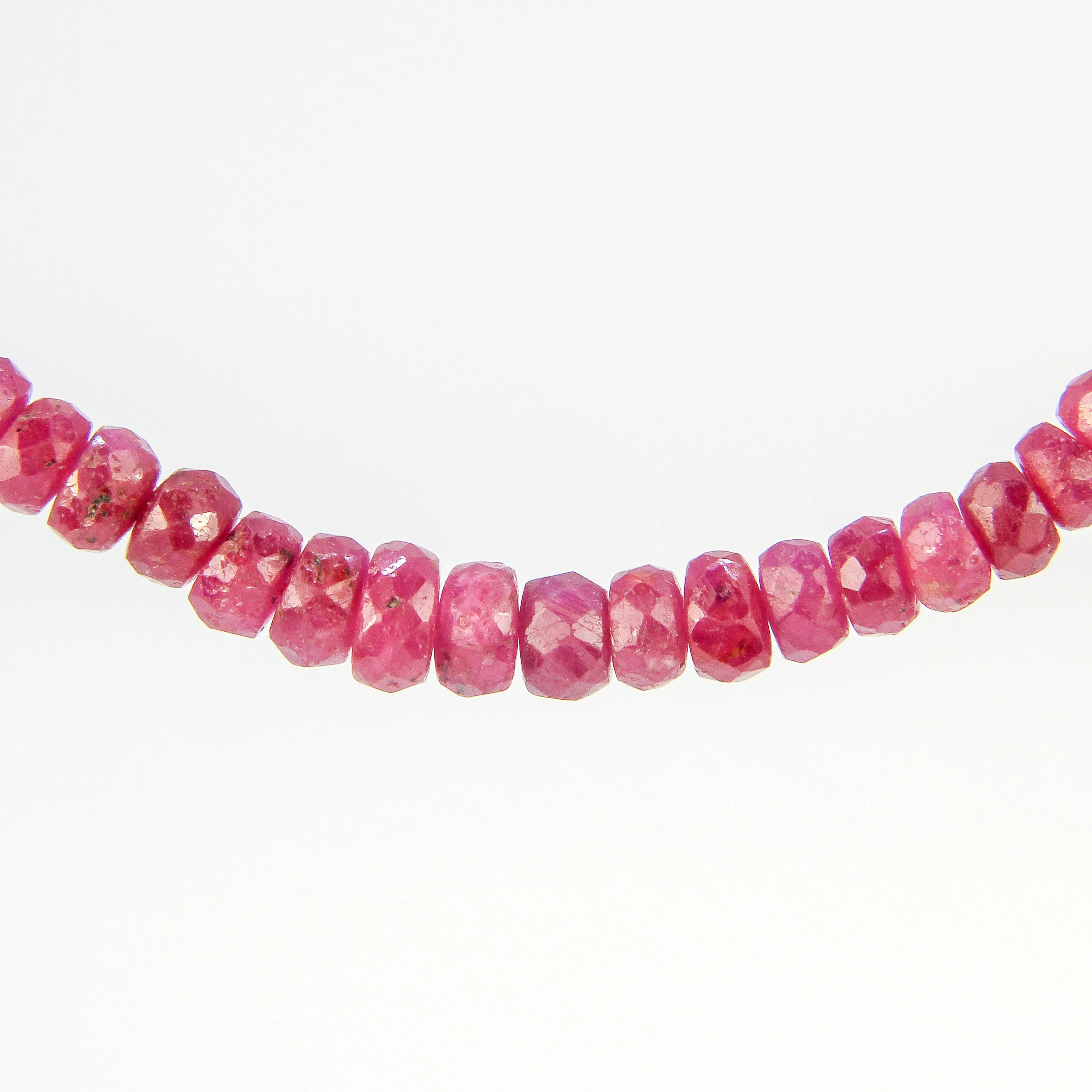 NEW! Faceted Ruby Beaded Necklace by Rina Young