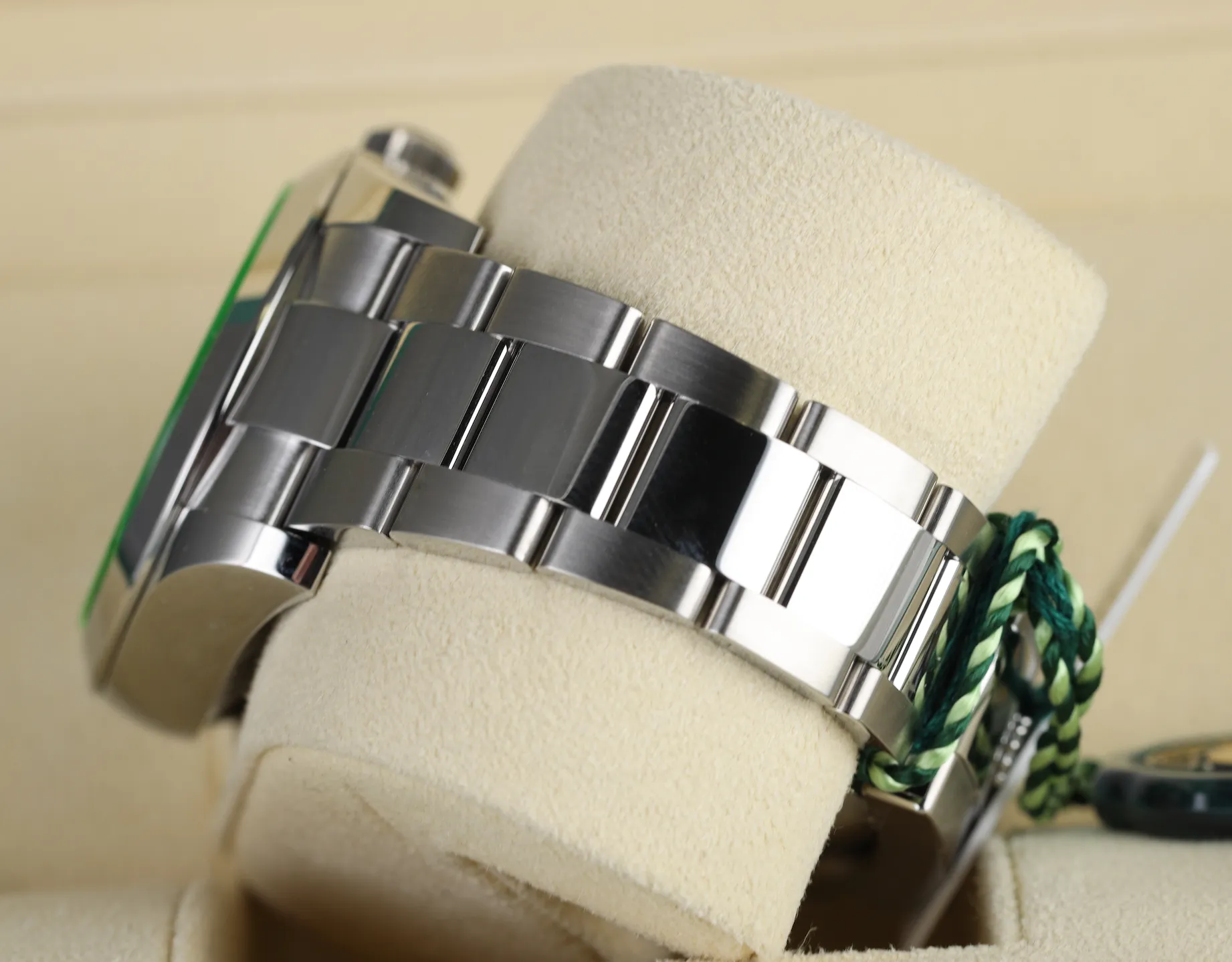 NEW JULY 2021 Rolex Milgauss Green Black Orange 116400 GV 40mm Steel Watch
