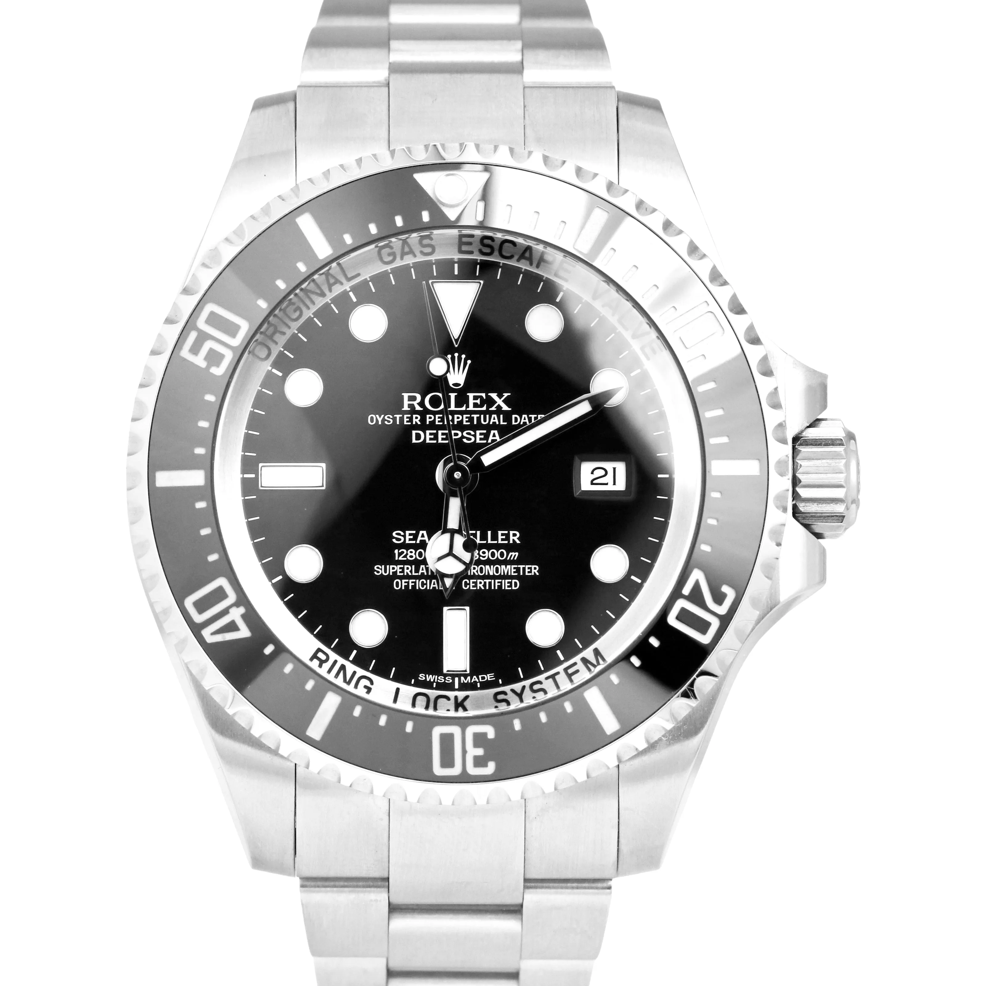 NEW NOS UNWORN Rolex Sea-Dweller Deepsea Stainless Black Dive 116660 44mm Watch