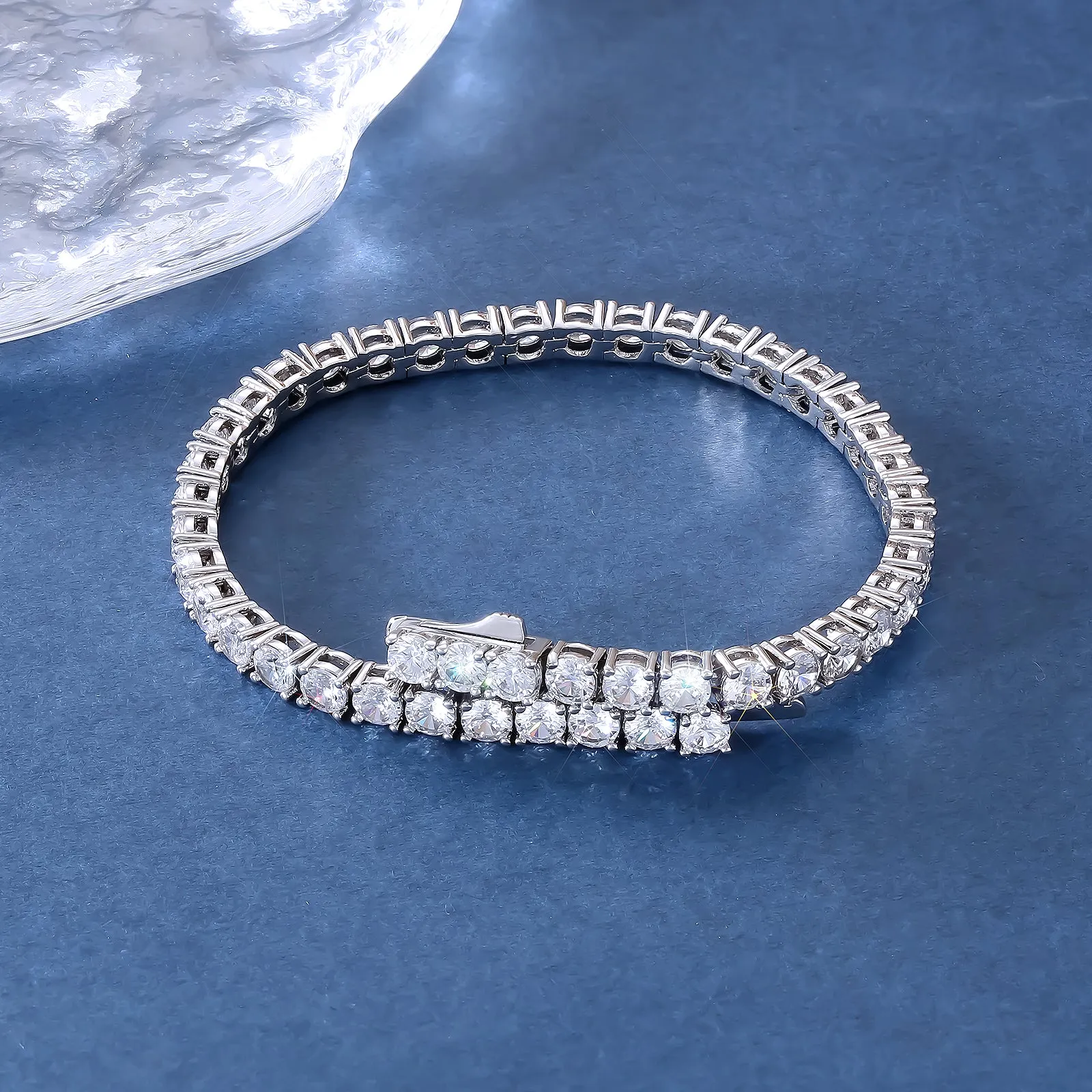 【NEW】4mm CZ Diamond Tennis Bracelet Brass KRKC