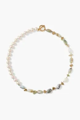 NG- 14775 Chan Luu Stone & Pearl Necklace