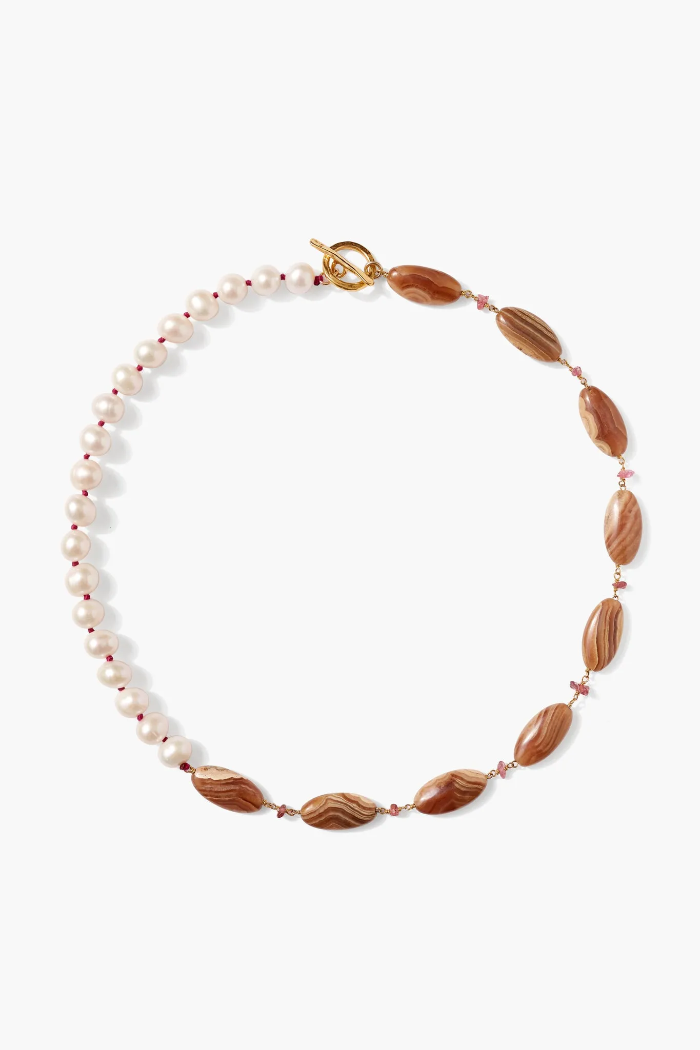 NG- 14775 Chan Luu Stone & Pearl Necklace