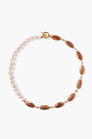 NG- 14775 Chan Luu Stone & Pearl Necklace