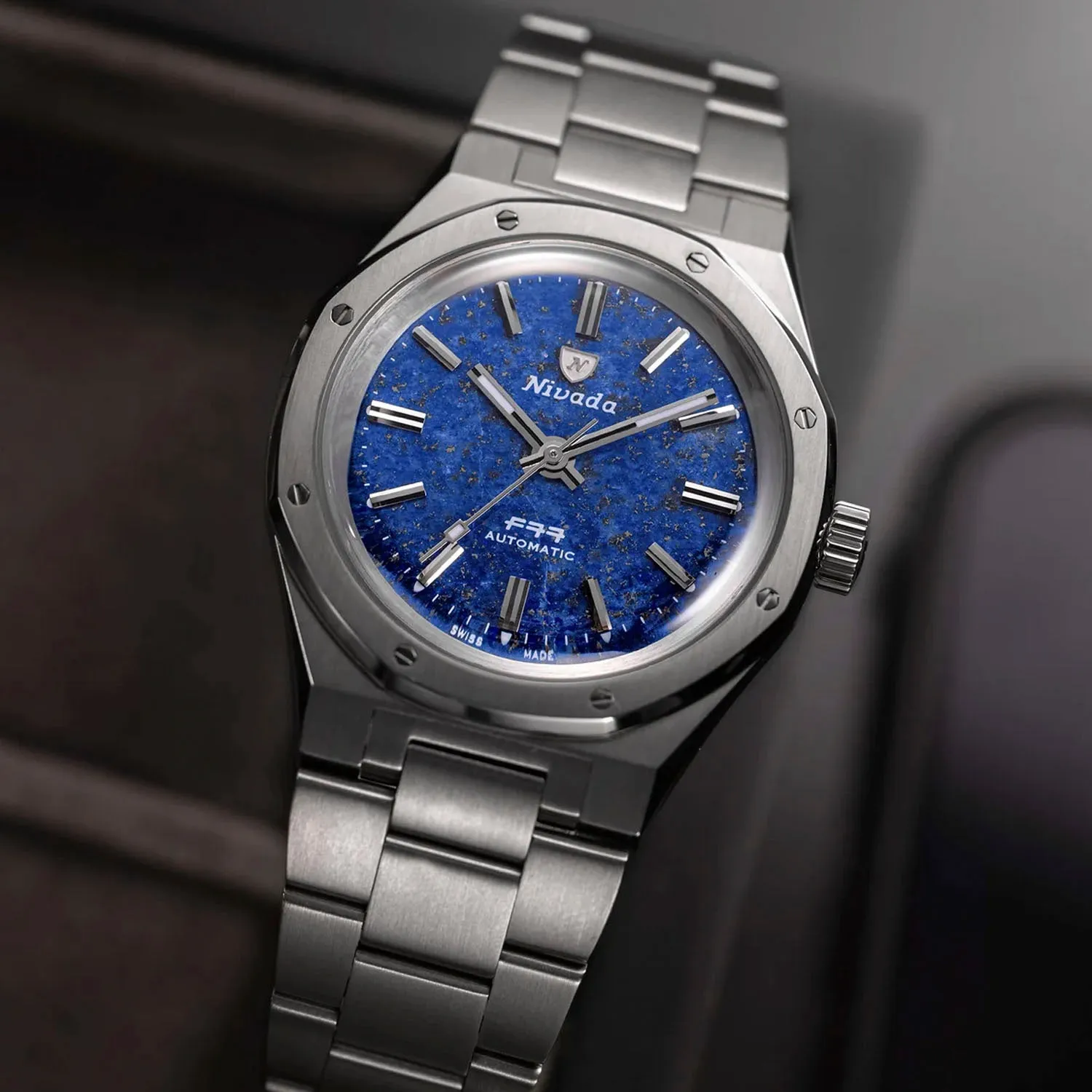 Nivada Grenchen F77 Lapis Lazuli Automatic – 68017A77
