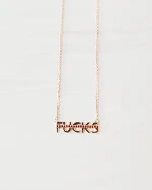 No Fucks Necklace