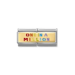 Nomination Composable Double Link One In A Million, 18K Gold