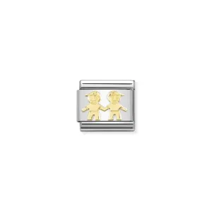 Nomination Composable Link Brothers, 18K Gold