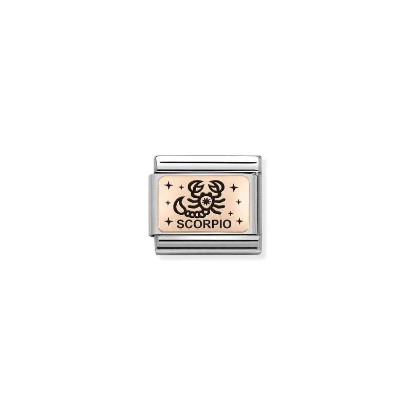 Nomination Composable Link Scorpio, 9K Rose Gold