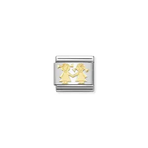 Nomination Composable Link Sisters, 18K Gold