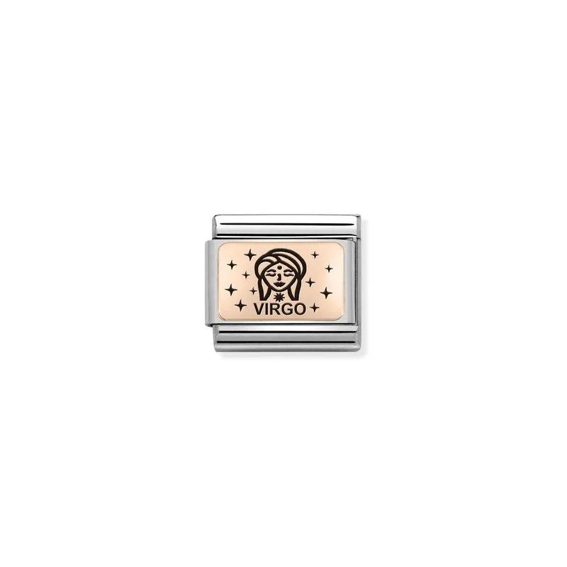 Nomination Composable Link Virgo, 9K Rose Gold