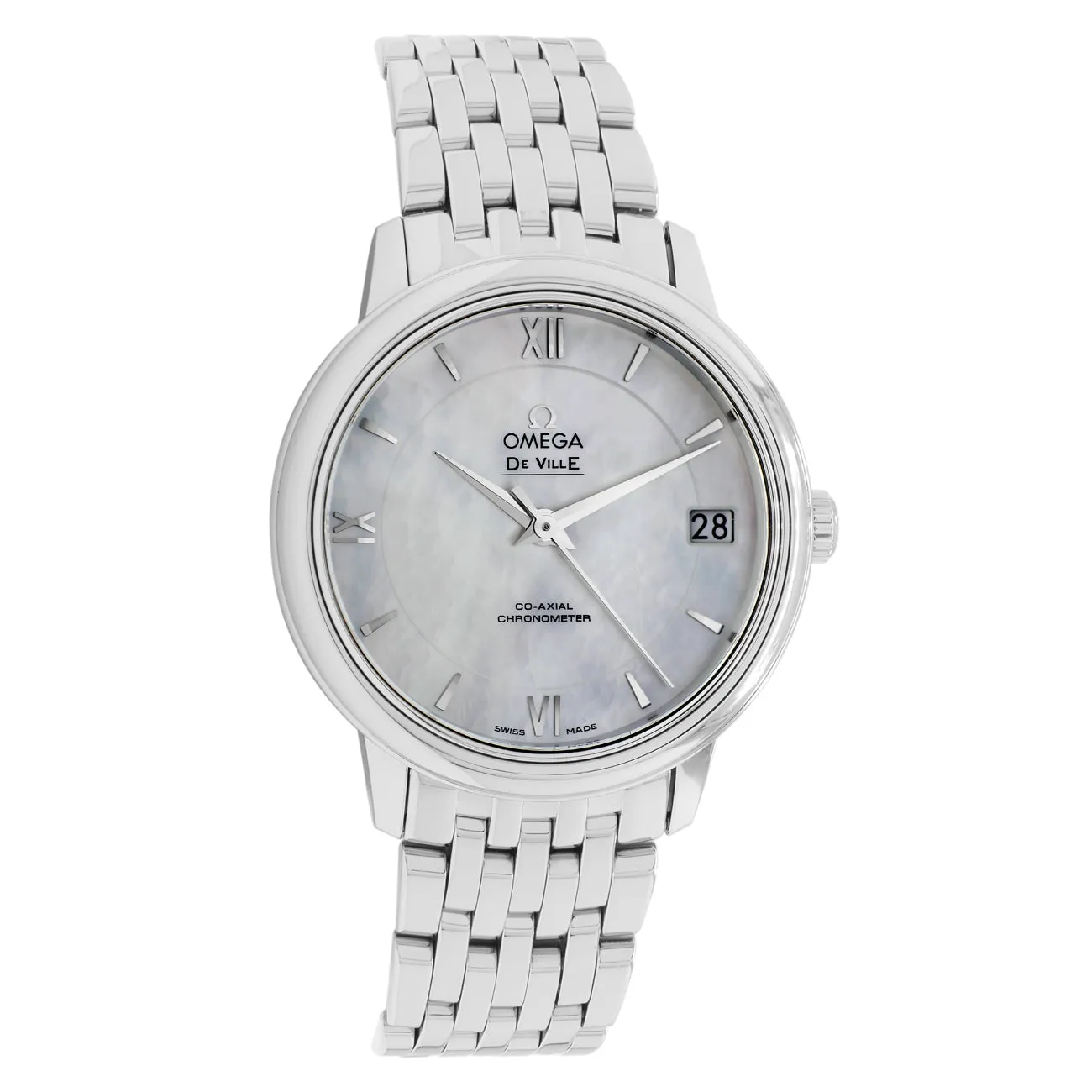 Omega Stainless Steel De Ville Prestige Automatic 424.10.33.20.05.001