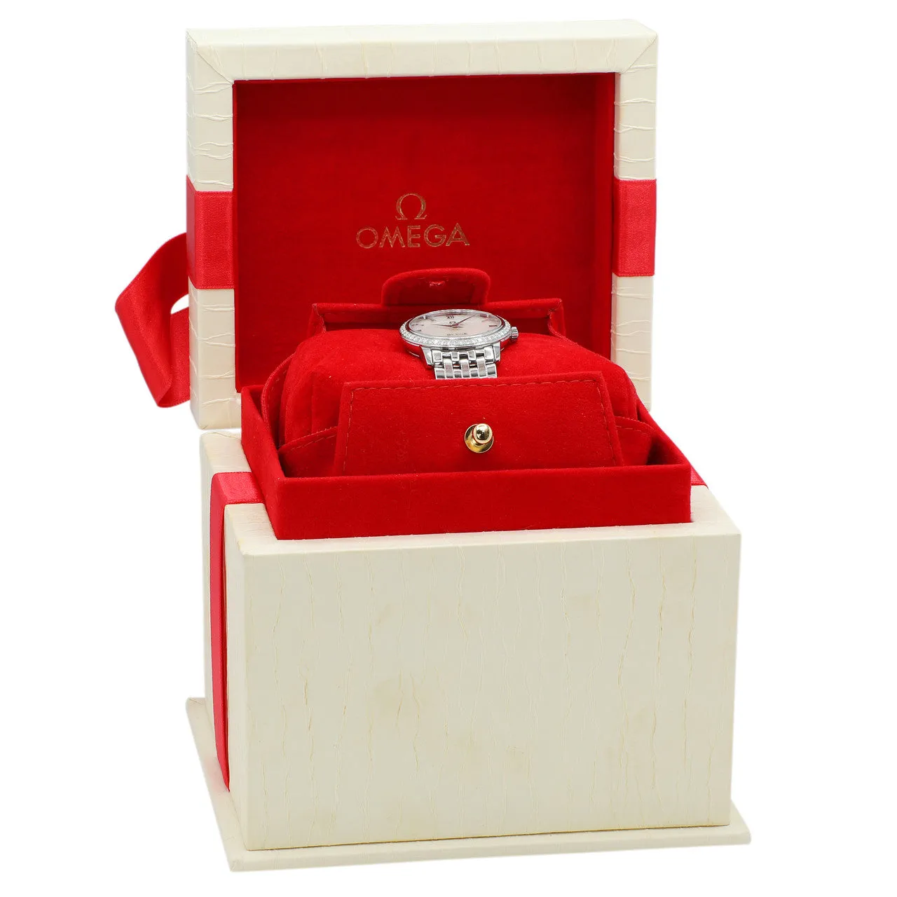 Omega Stainless Steel De Ville Prestige Quartz 413.15.27.60.05.001