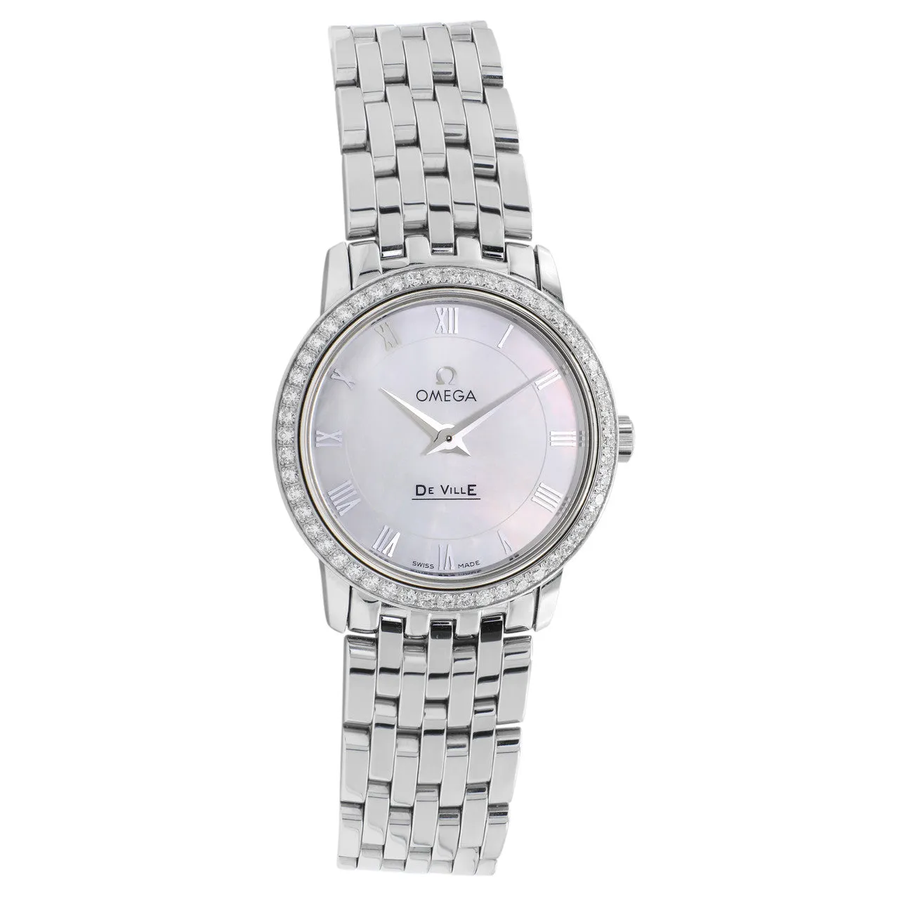 Omega Stainless Steel De Ville Prestige Quartz 413.15.27.60.05.001