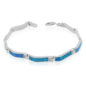 Opal Tennis Link Bracelet