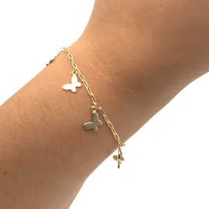 Open Link Butterfly Bracelet