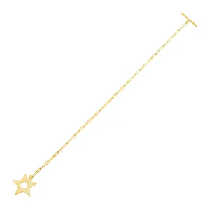 Open Star Toggle Link Bracelet