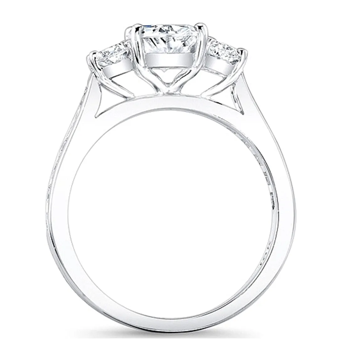 Oval 3-Stone Diamond Engagement Ring