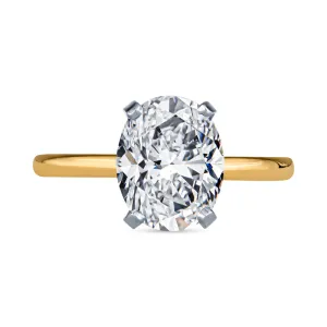 Oval Diamond Solitaire Engagement Rings