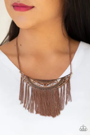 Paparazzi - Empress Excursion - Copper Necklace