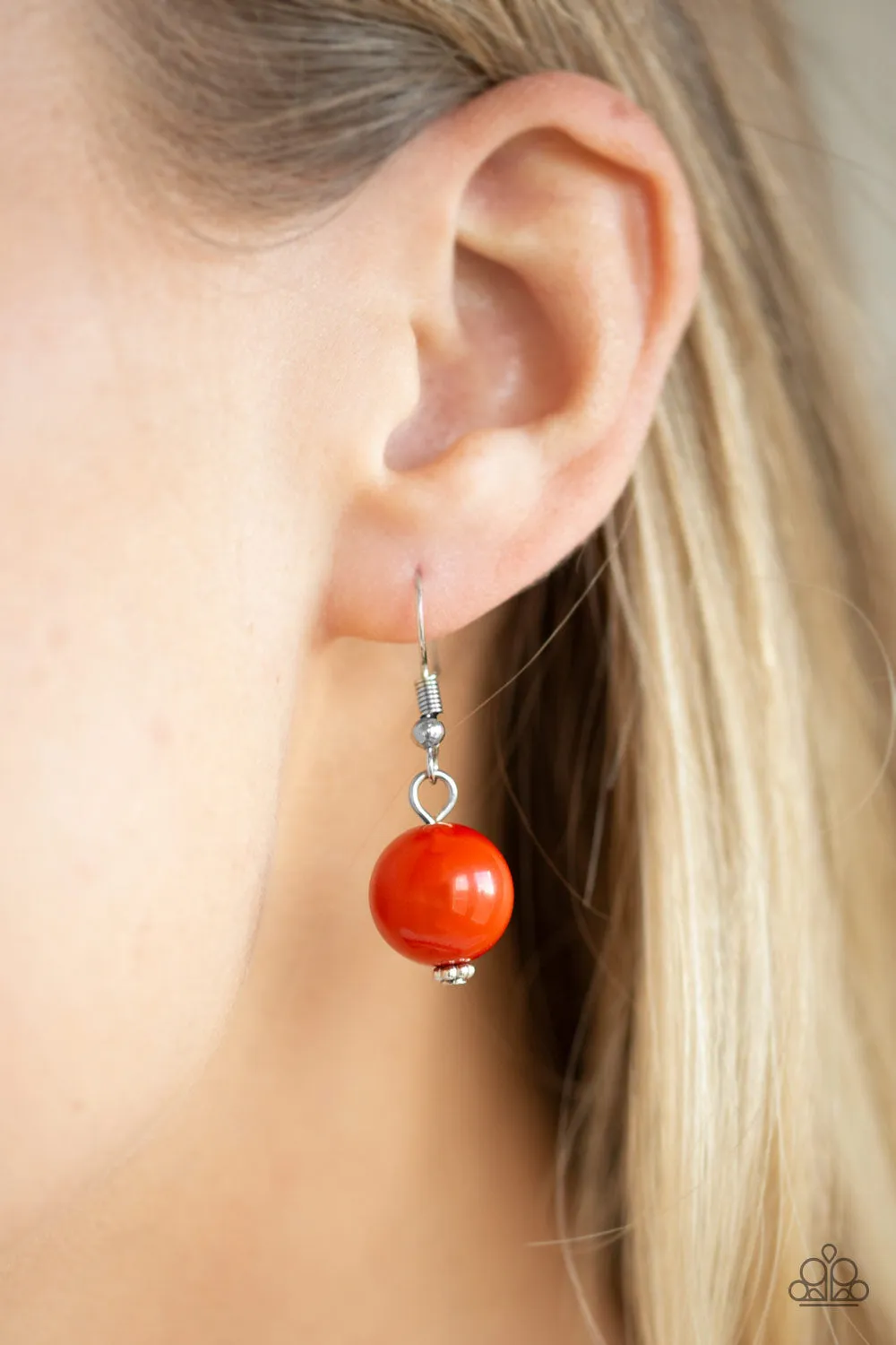 Paparazzi - Gorgeously Globetrotter - Orange Necklace
