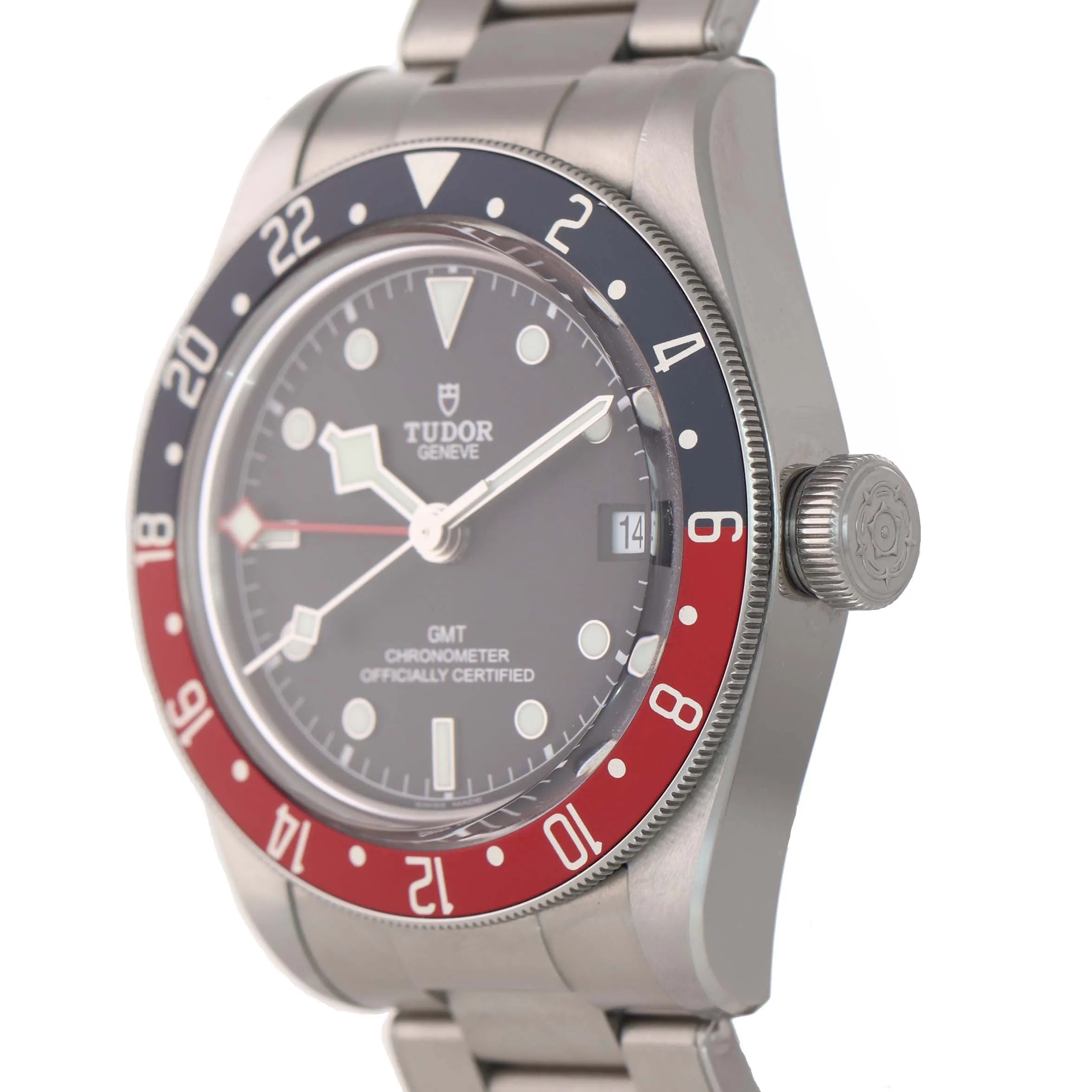 PAPERS 2019 Tudor Black Bay GMT Pepsi 79830RB 41mm Steel Bracelet Watch Box