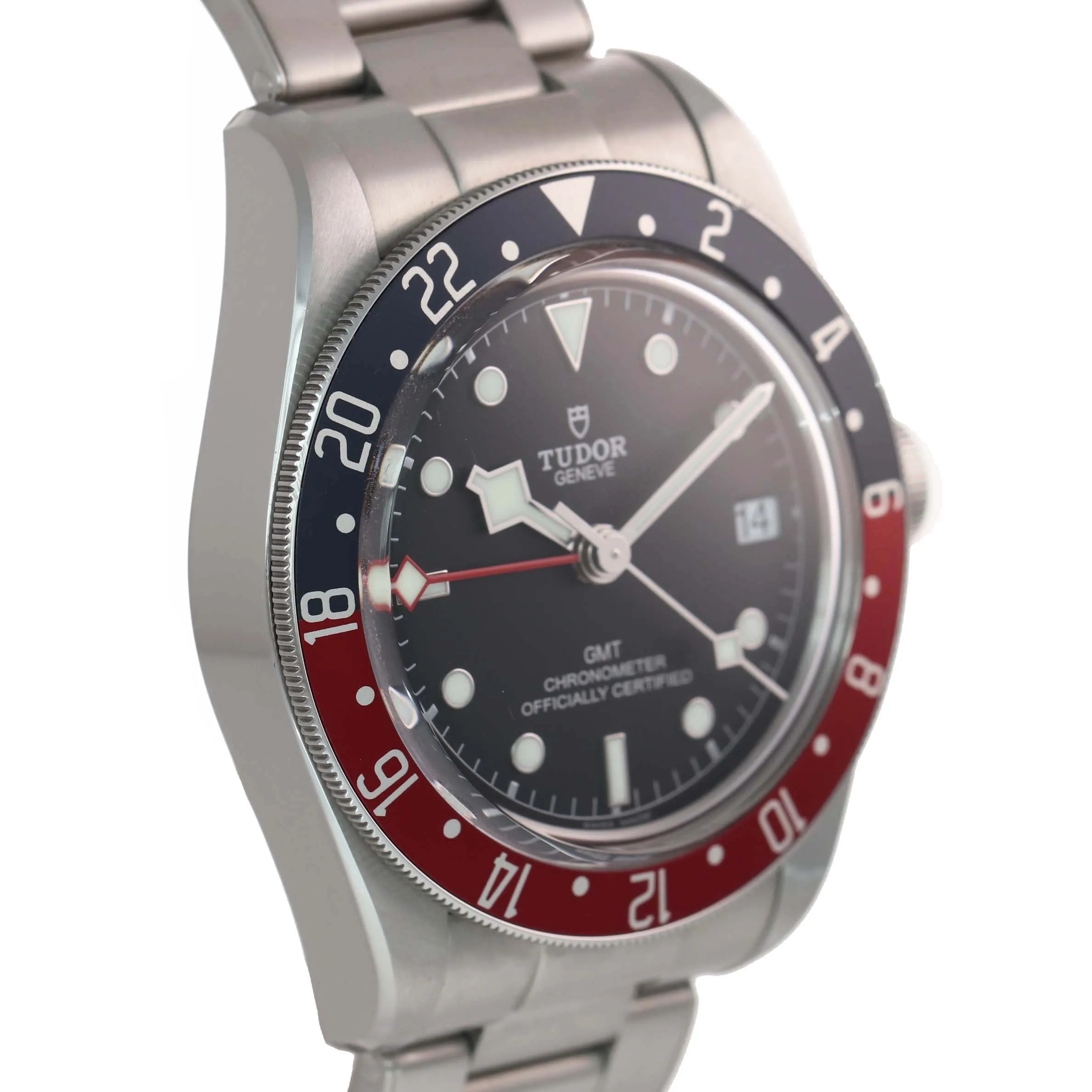 PAPERS 2019 Tudor Black Bay GMT Pepsi 79830RB 41mm Steel Bracelet Watch Box