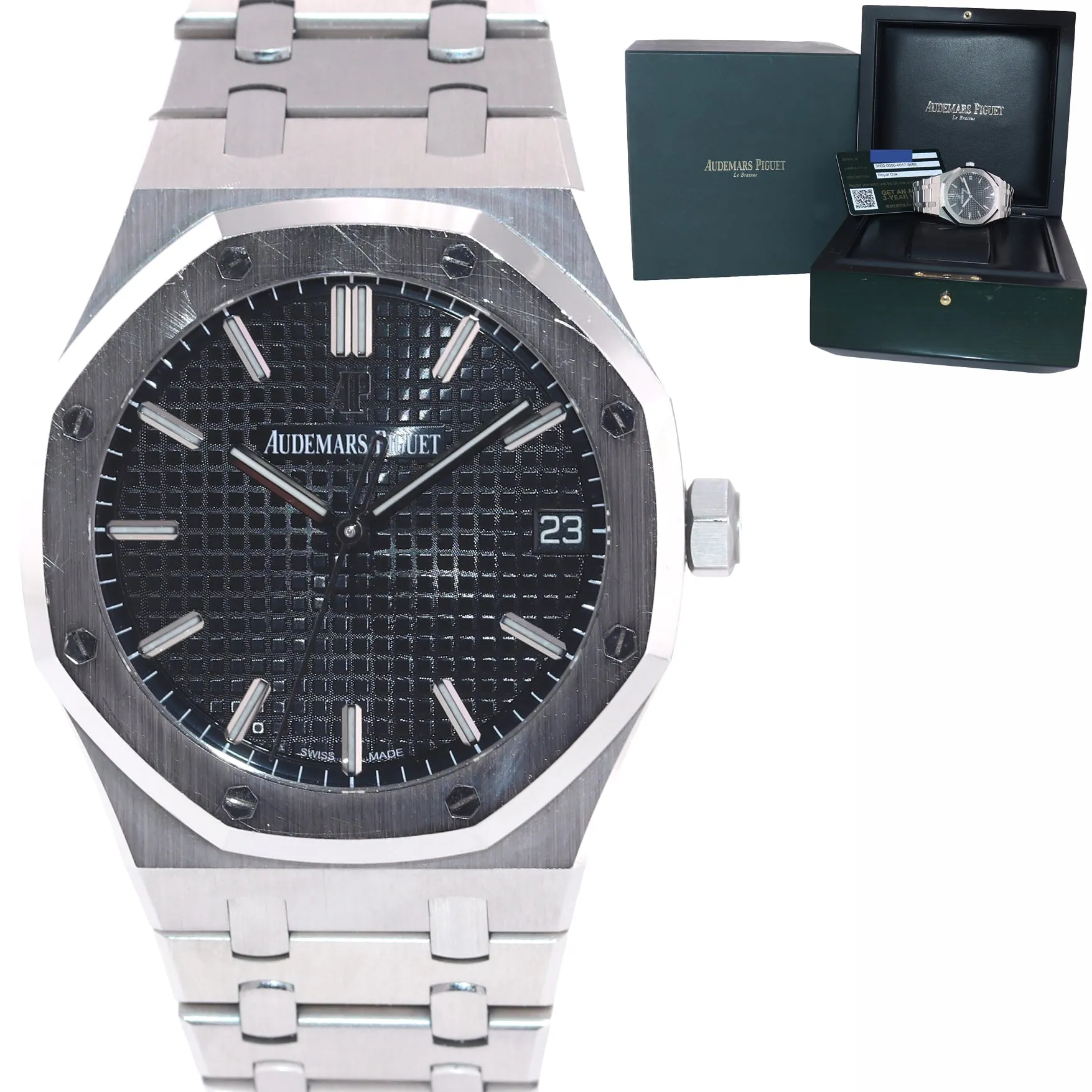 PAPERS 2020 Audemars Piguet Royal Oak Steel Black Watch 15500ST.OO.1220ST.03