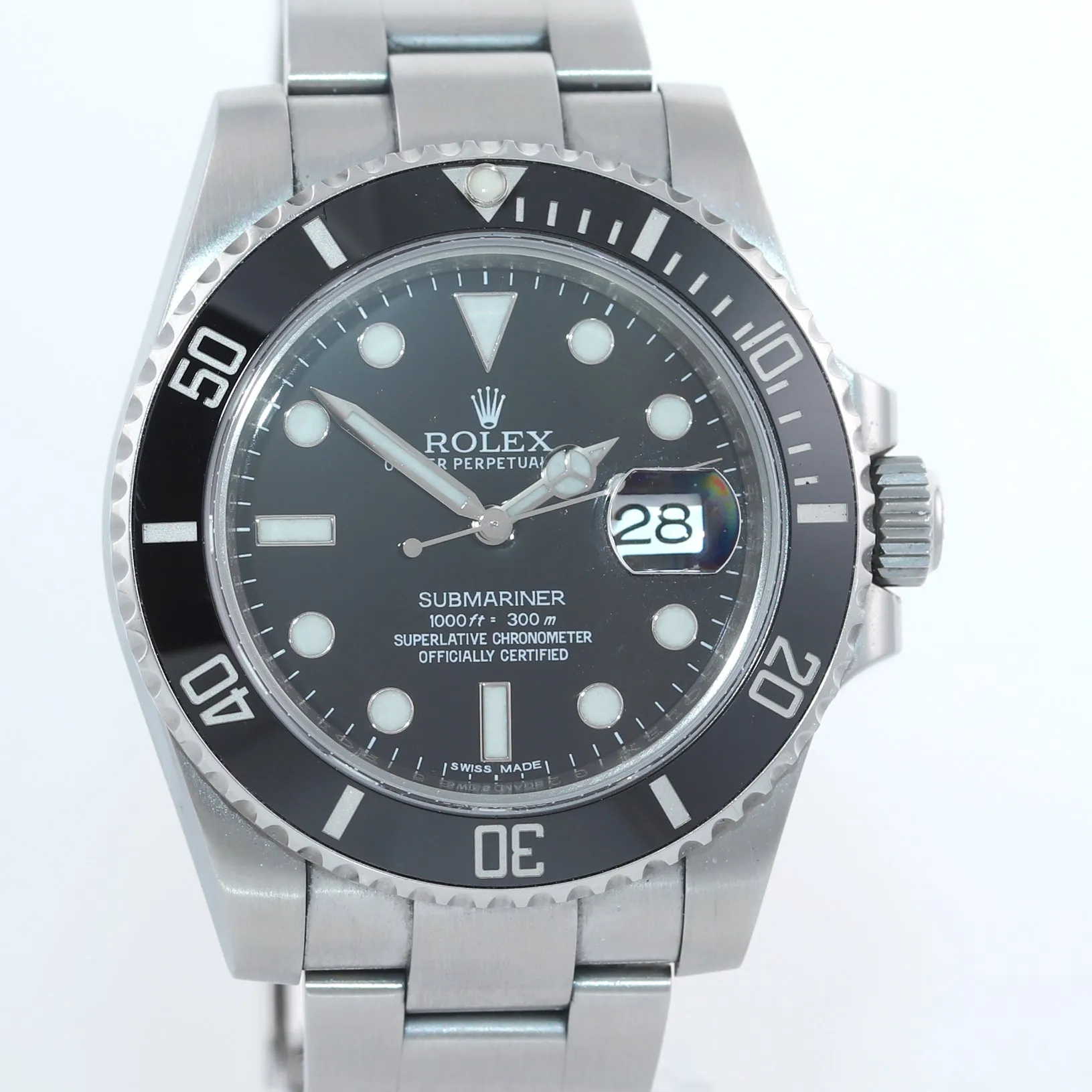 PAPERS & 2019 RSC Rolex Submariner Date 116610 Steel Black Ceramic 40mm Watch