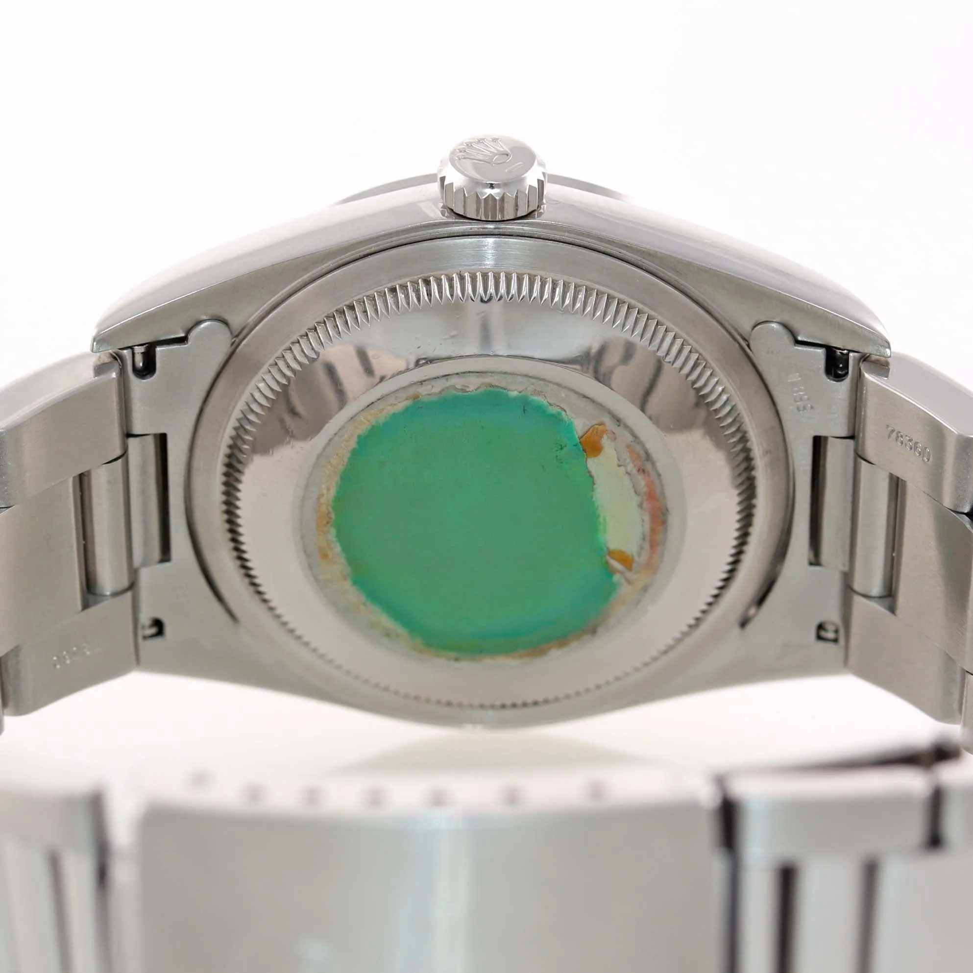 PAPERS Rolex DateJust 36mm 16200 Steel Silver Stick Dial Oyster Watch Box