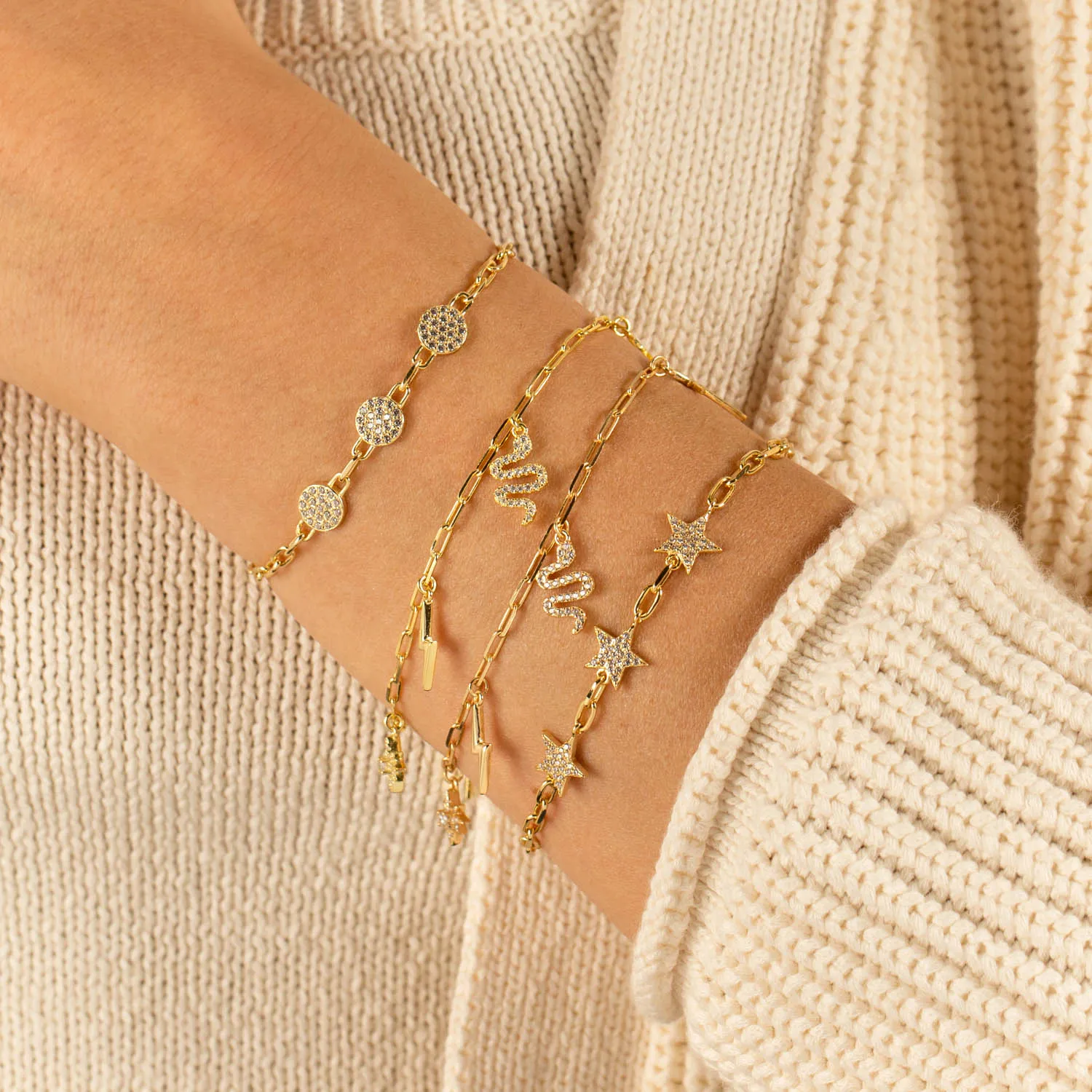 Pavé Star Link Bracelet
