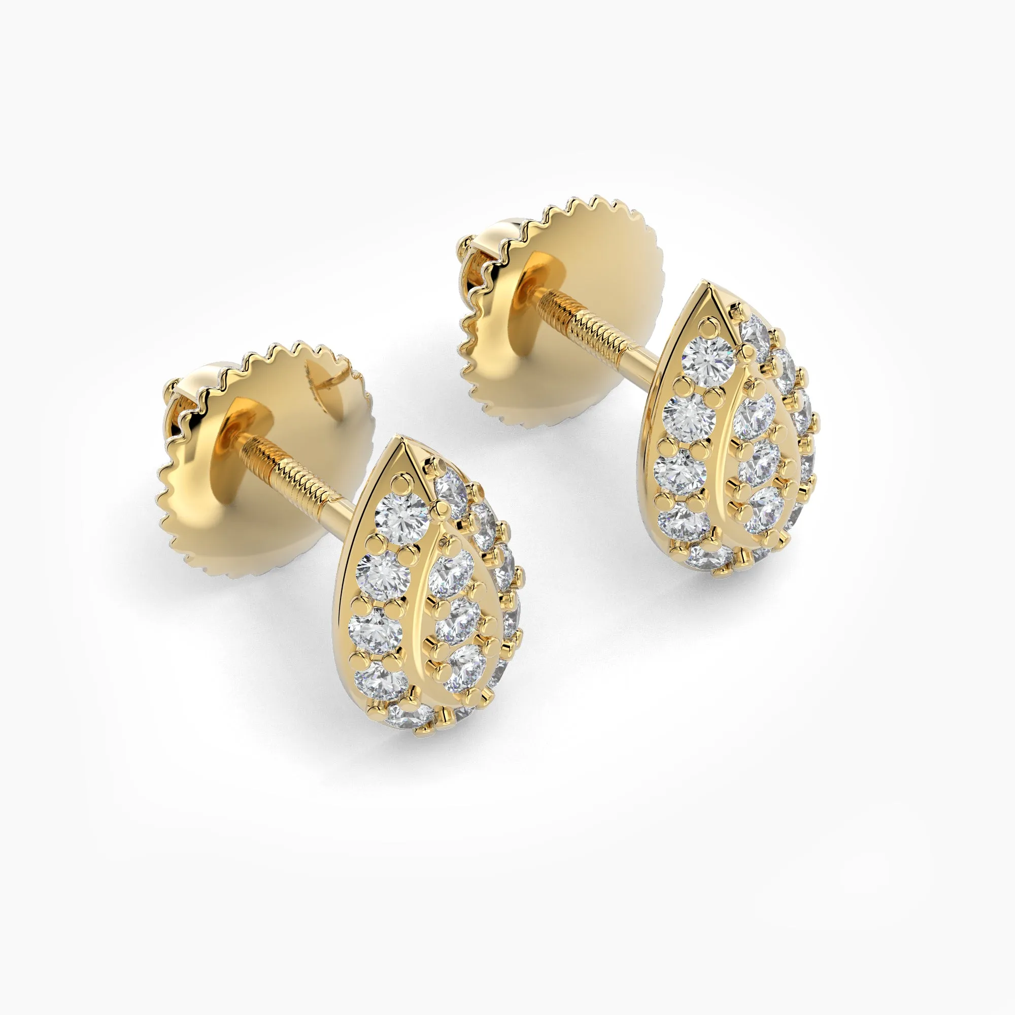 Pear Shaped AMoré Pavé Stud Earrings With 0.22 ct. Diamonds